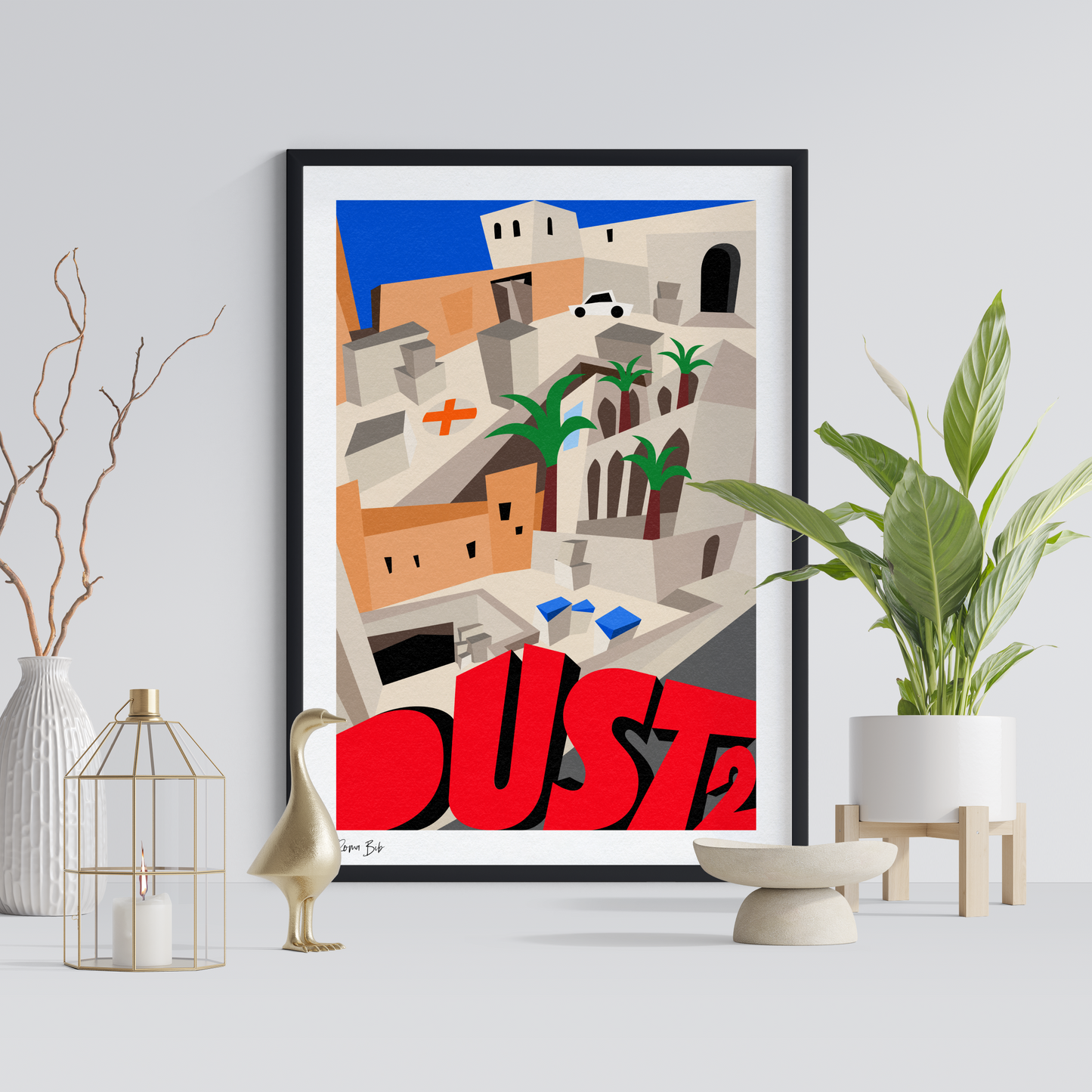 Counter Cubes: Dust 2 Framed Print