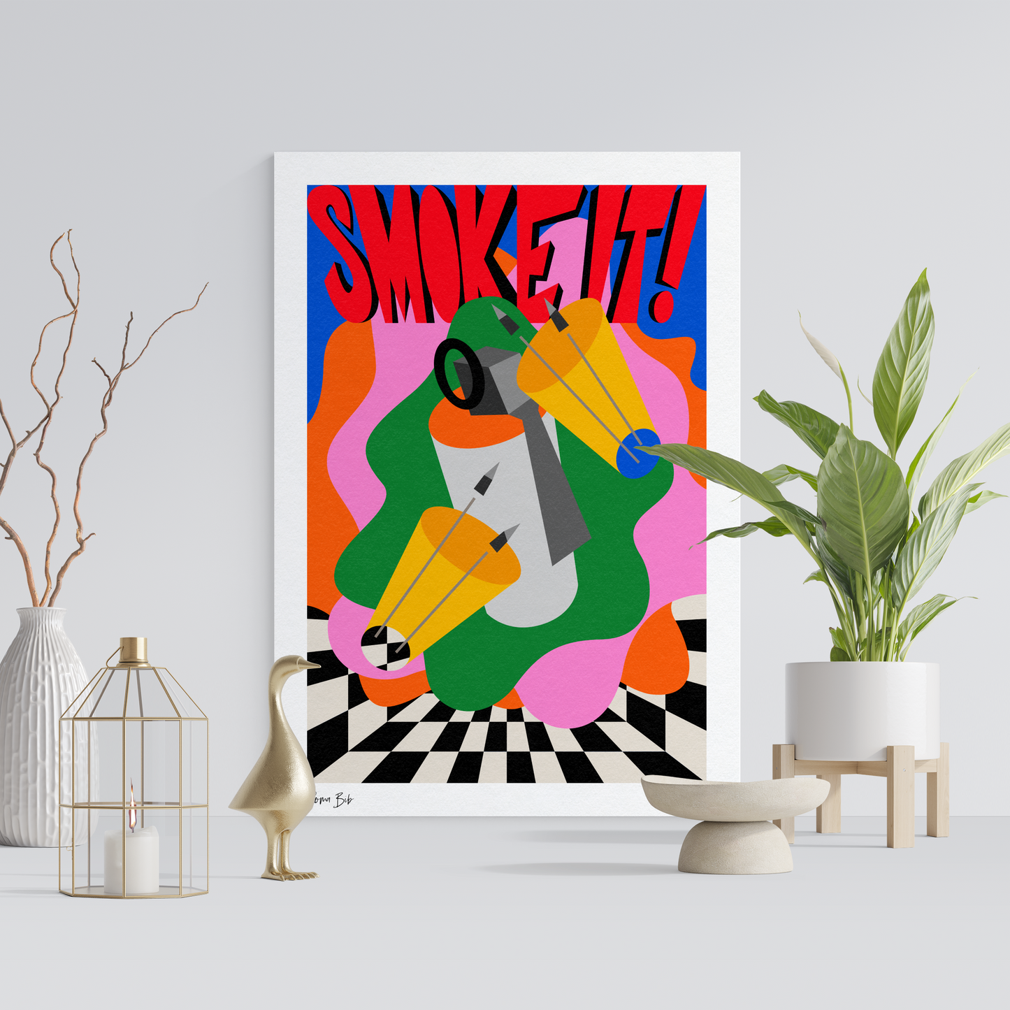 Counter Cubes: Smoke It Fine Art Print