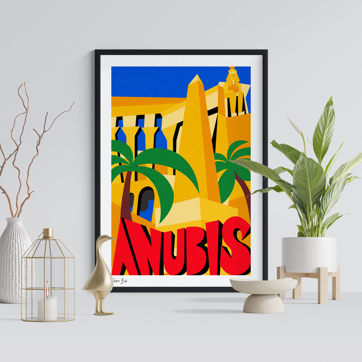 Counter Cubes: Anubis Framed Print