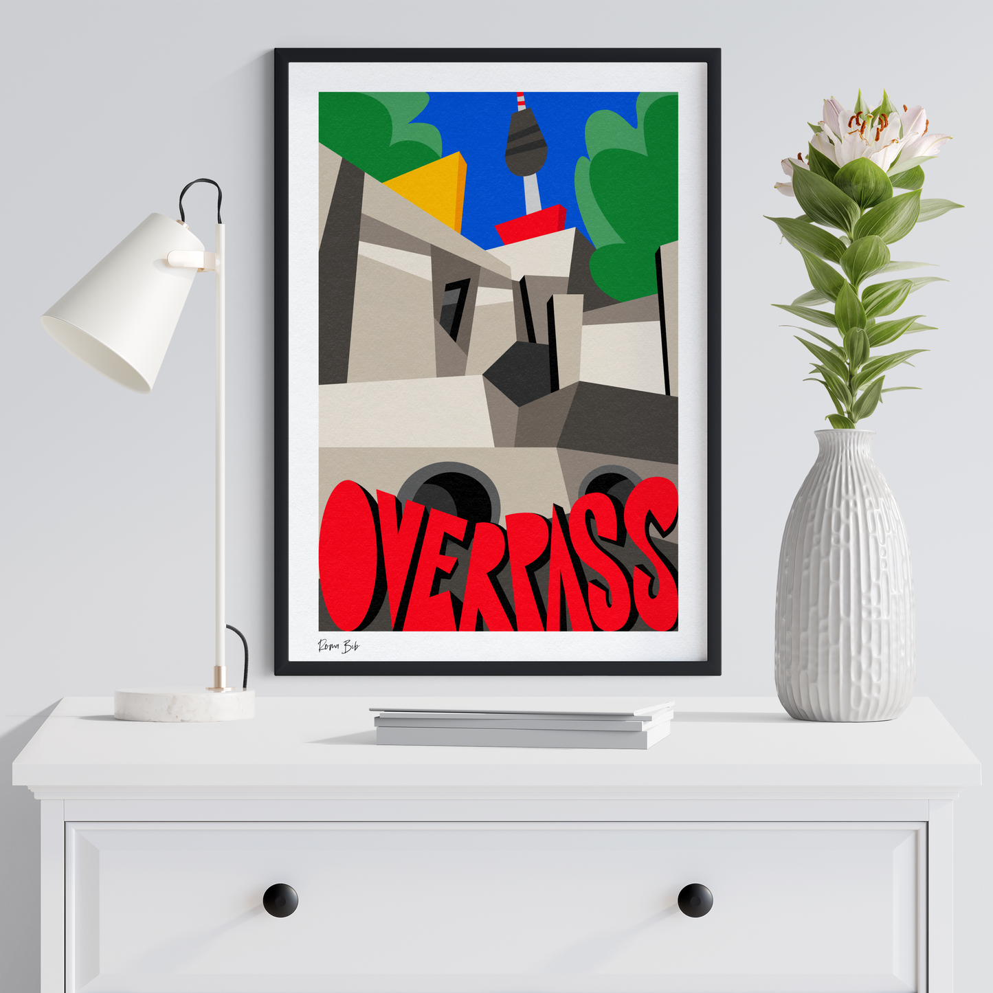 Counter Cubes: Overpass Framed Print