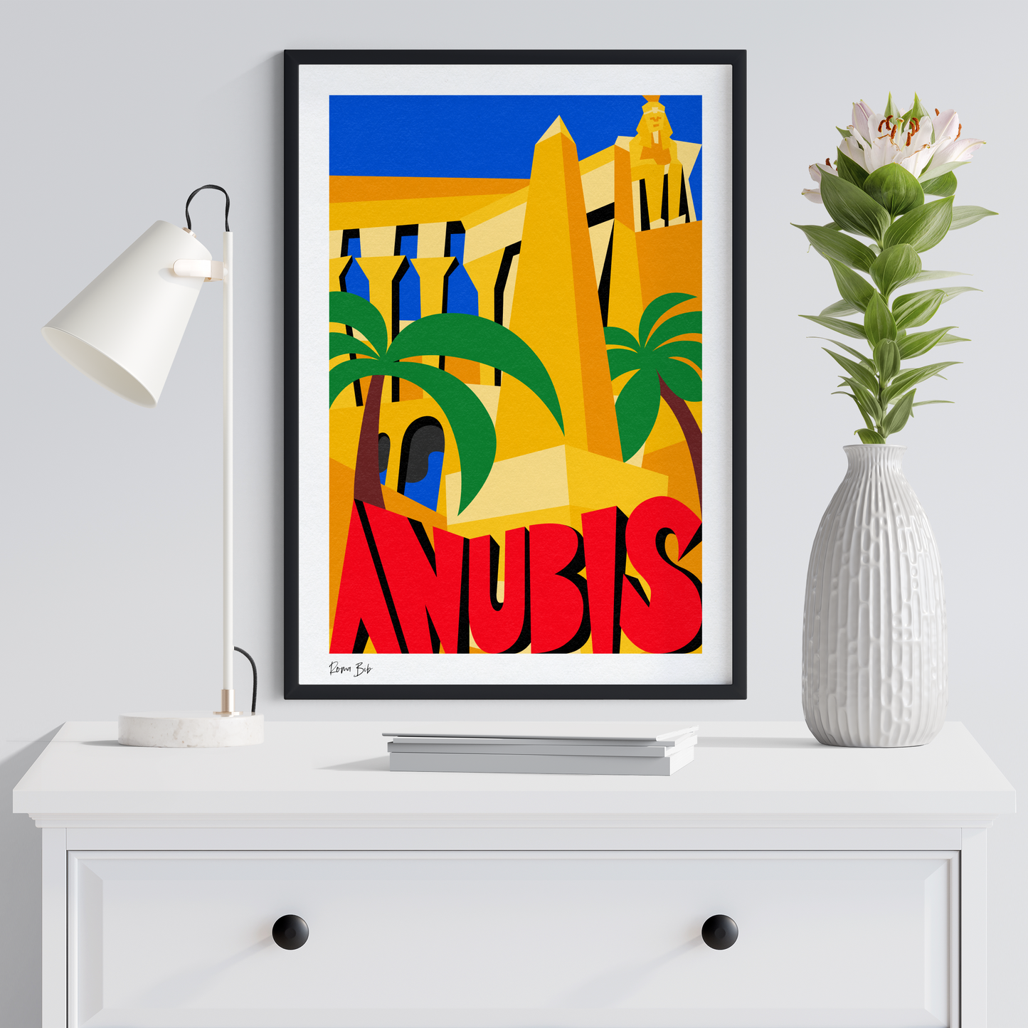 Counter Cubes: Anubis Framed Print