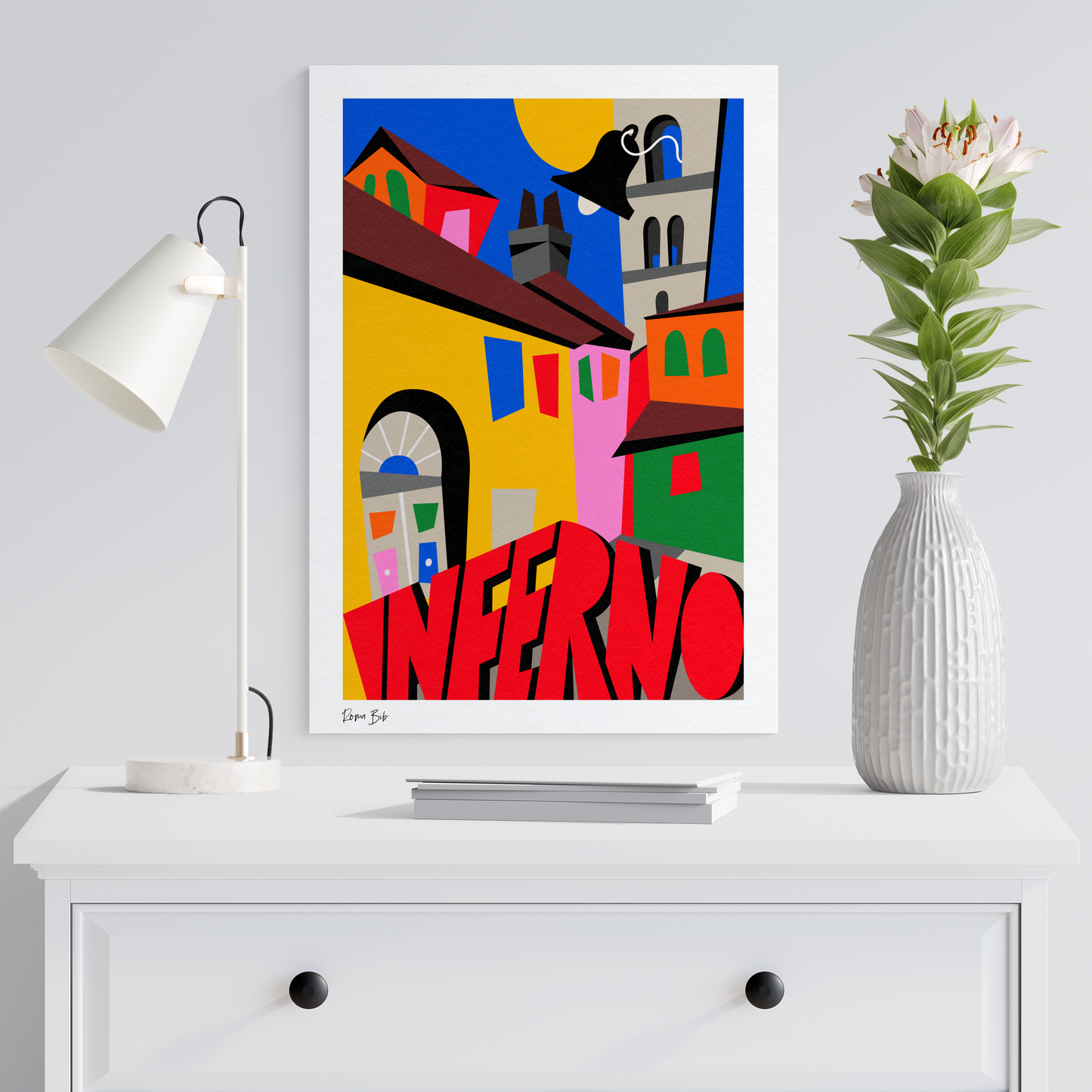 Counter Cubes: Inferno Fine Art Print