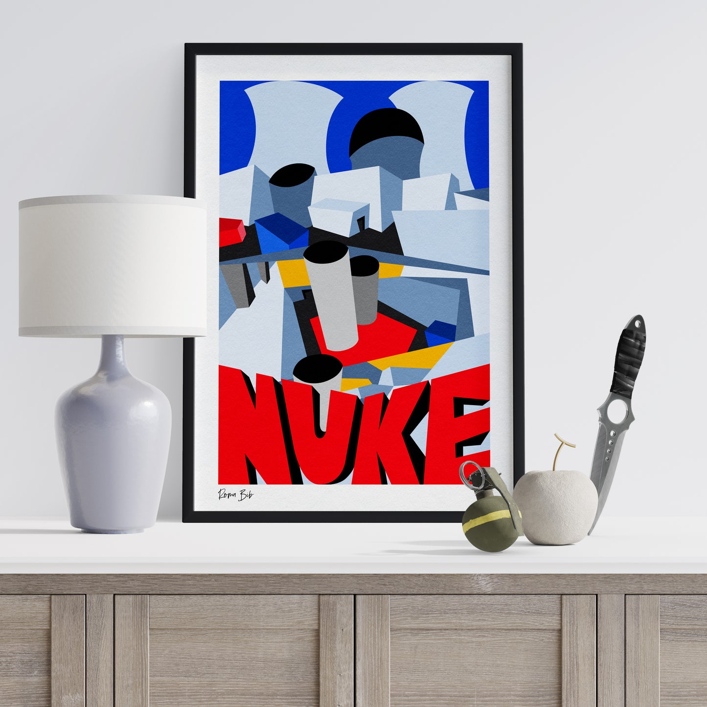 Counter Cubes: Nuke Framed Print