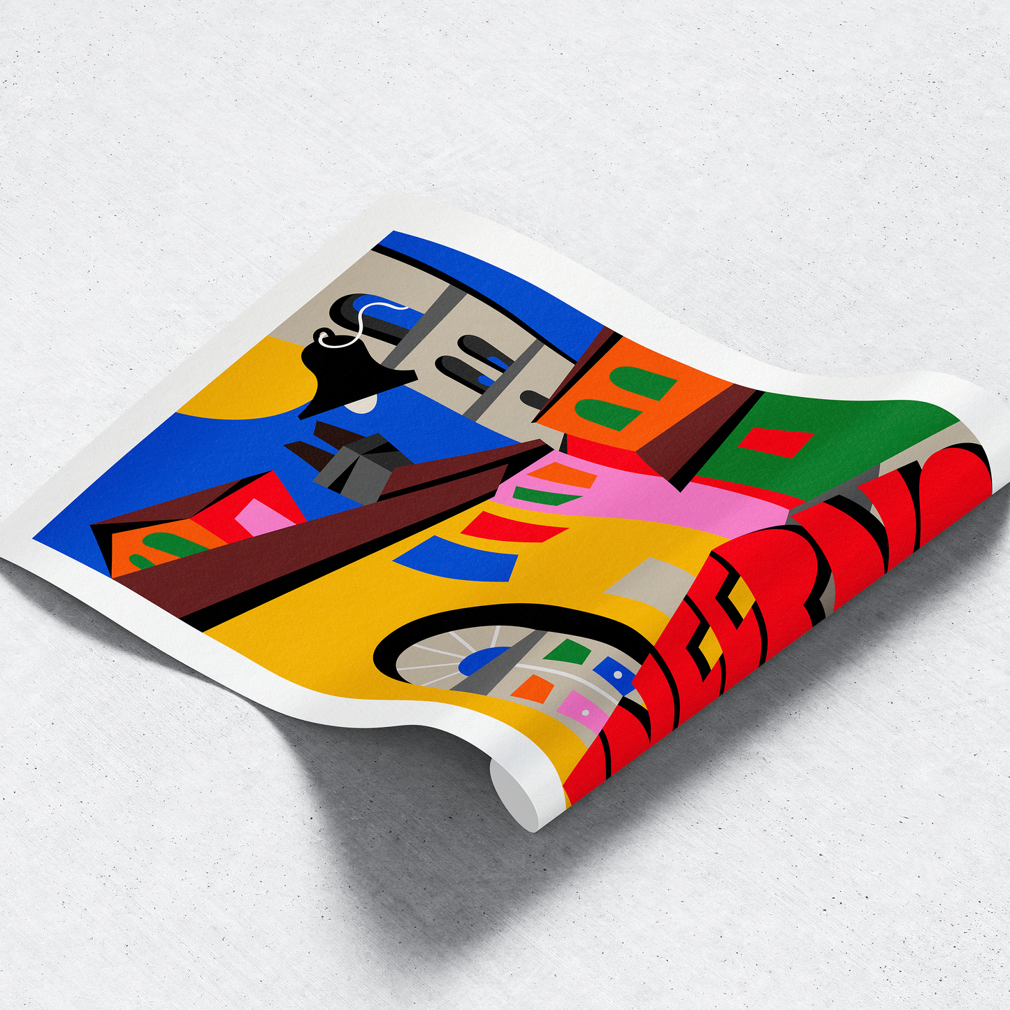 Counter Cubes: Inferno Fine Art Print