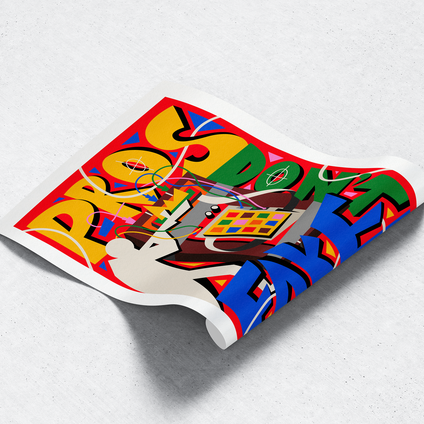 Counter Cubes: Pro's Don't Fake Fine Art Print