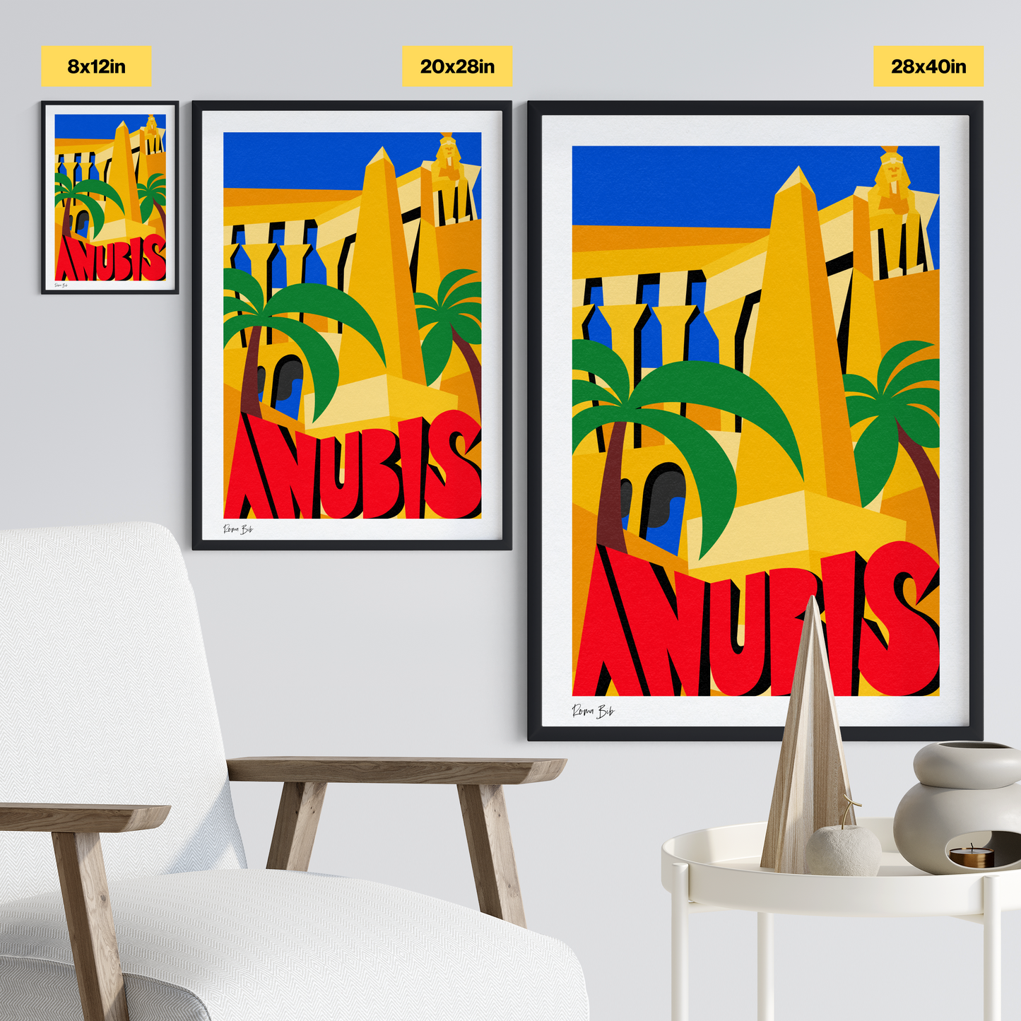 Counter Cubes: Anubis Framed Print