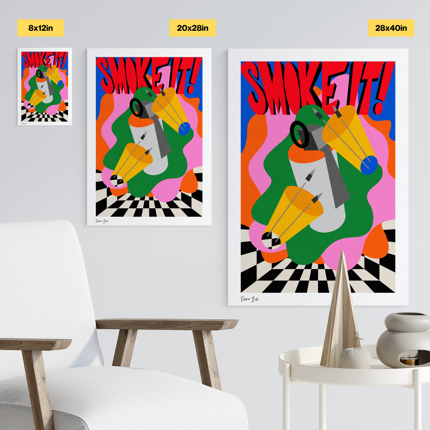 Counter Cubes: Smoke It Fine Art Print