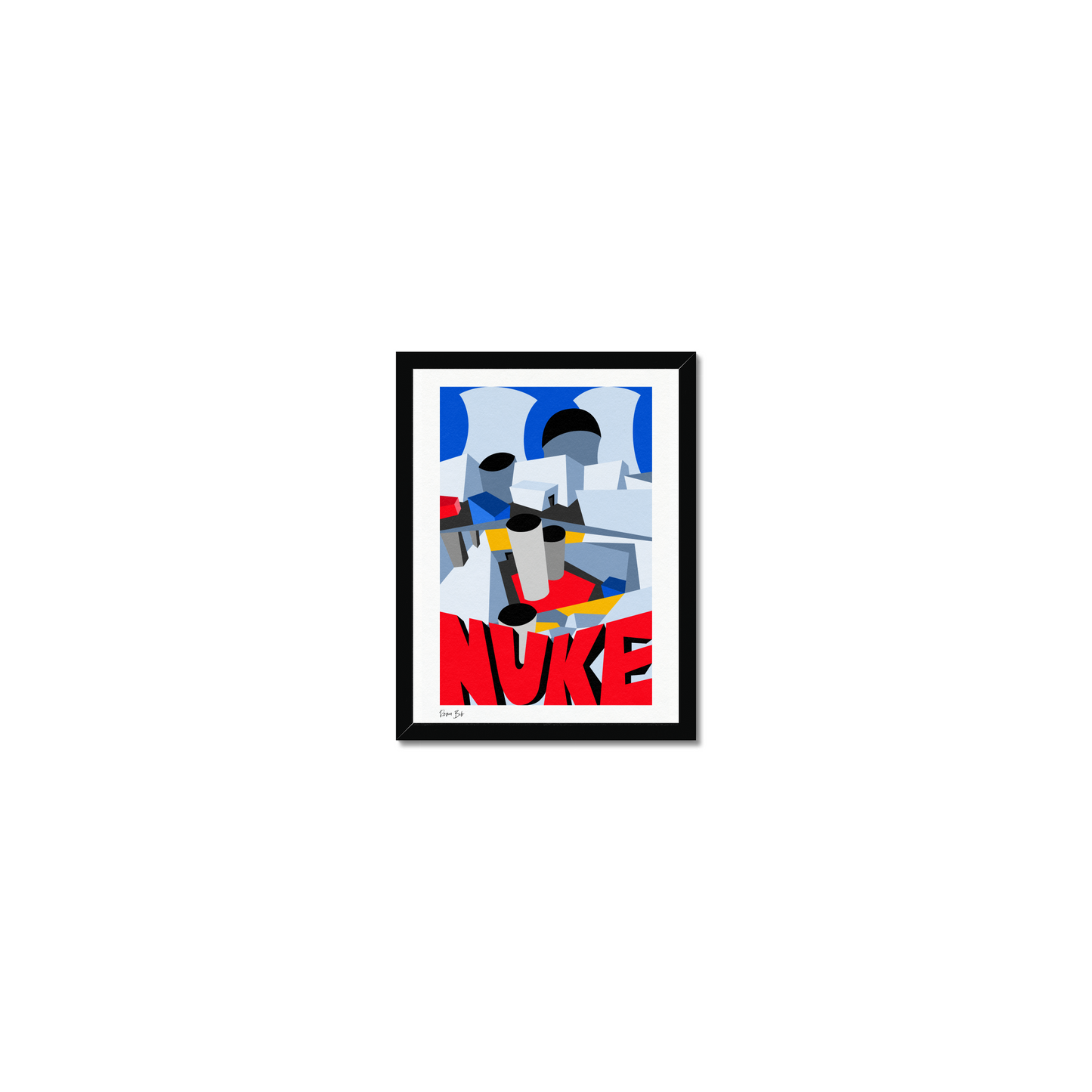 Counter Cubes: Nuke Framed Print