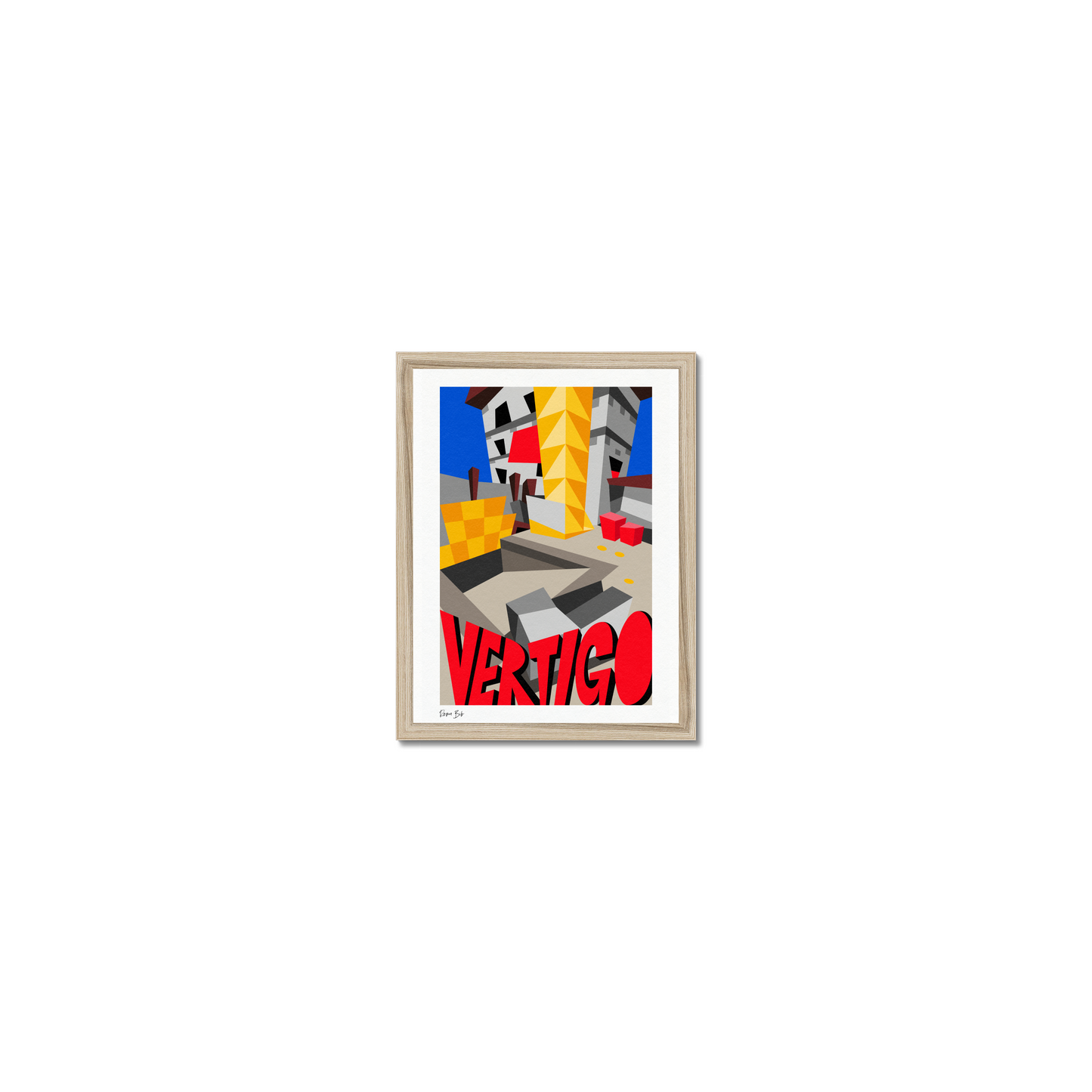 Counter Cubes: Vertigo Framed Print
