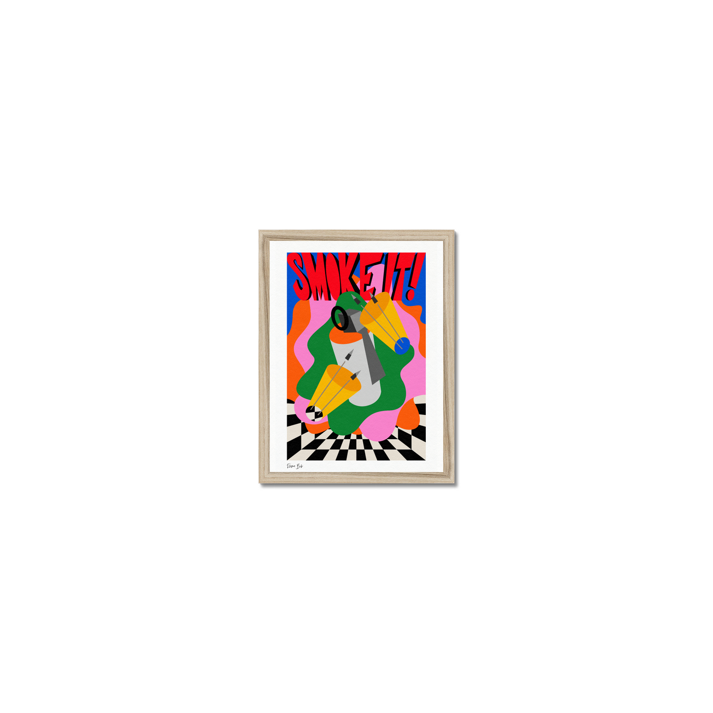 Counter Cubes: Smoke It Framed Print