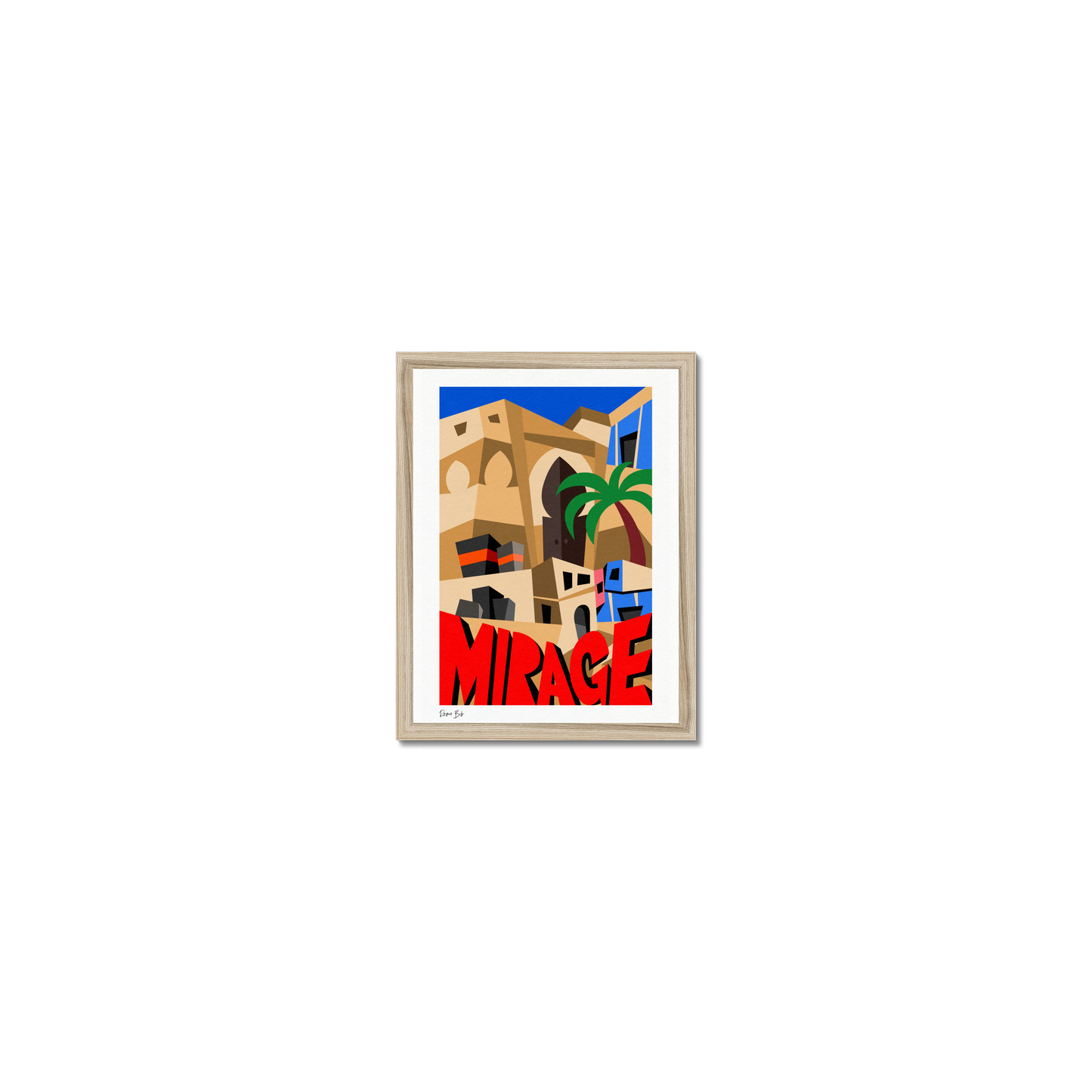 Counter Cubes: Mirage Framed Print