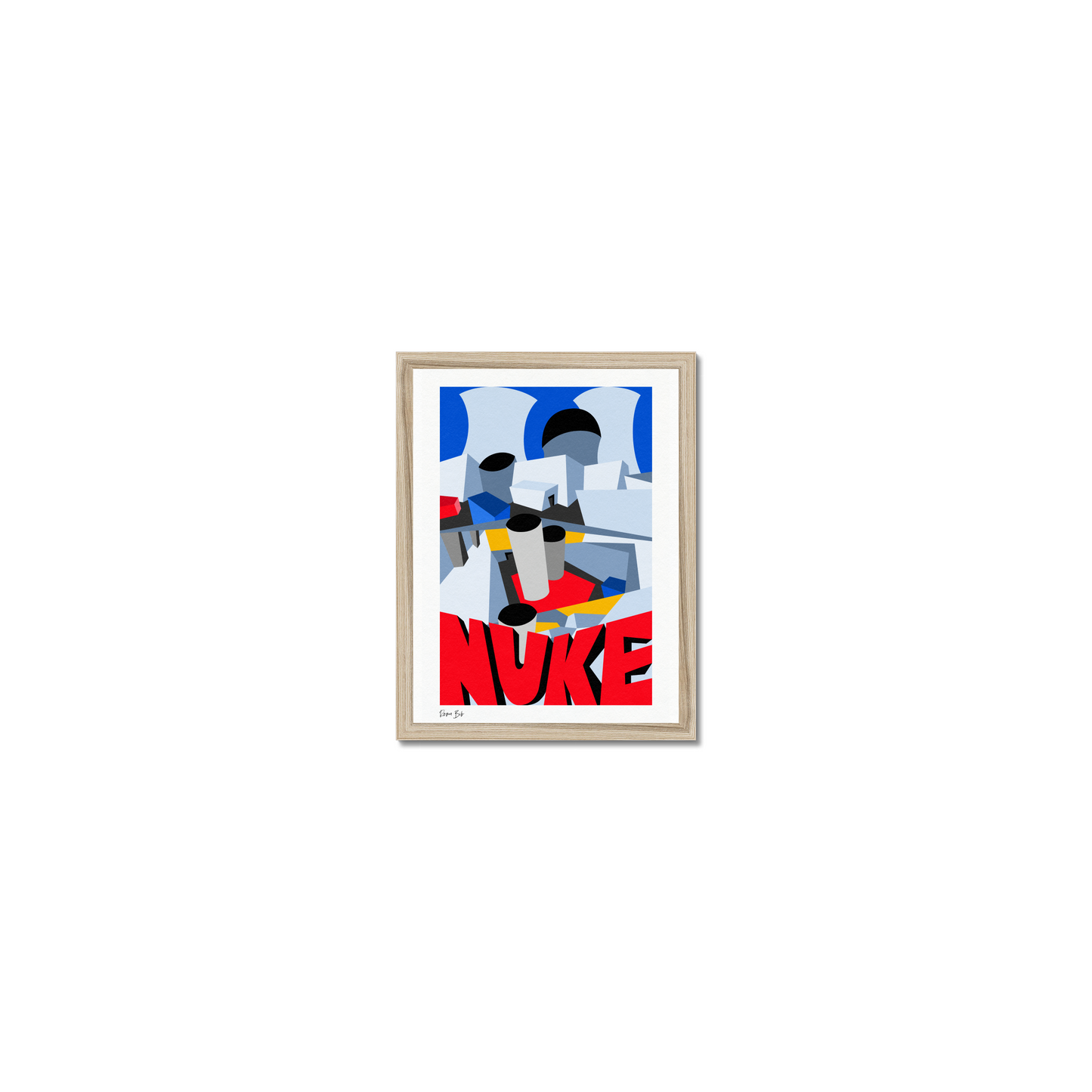 Counter Cubes: Nuke Framed Print