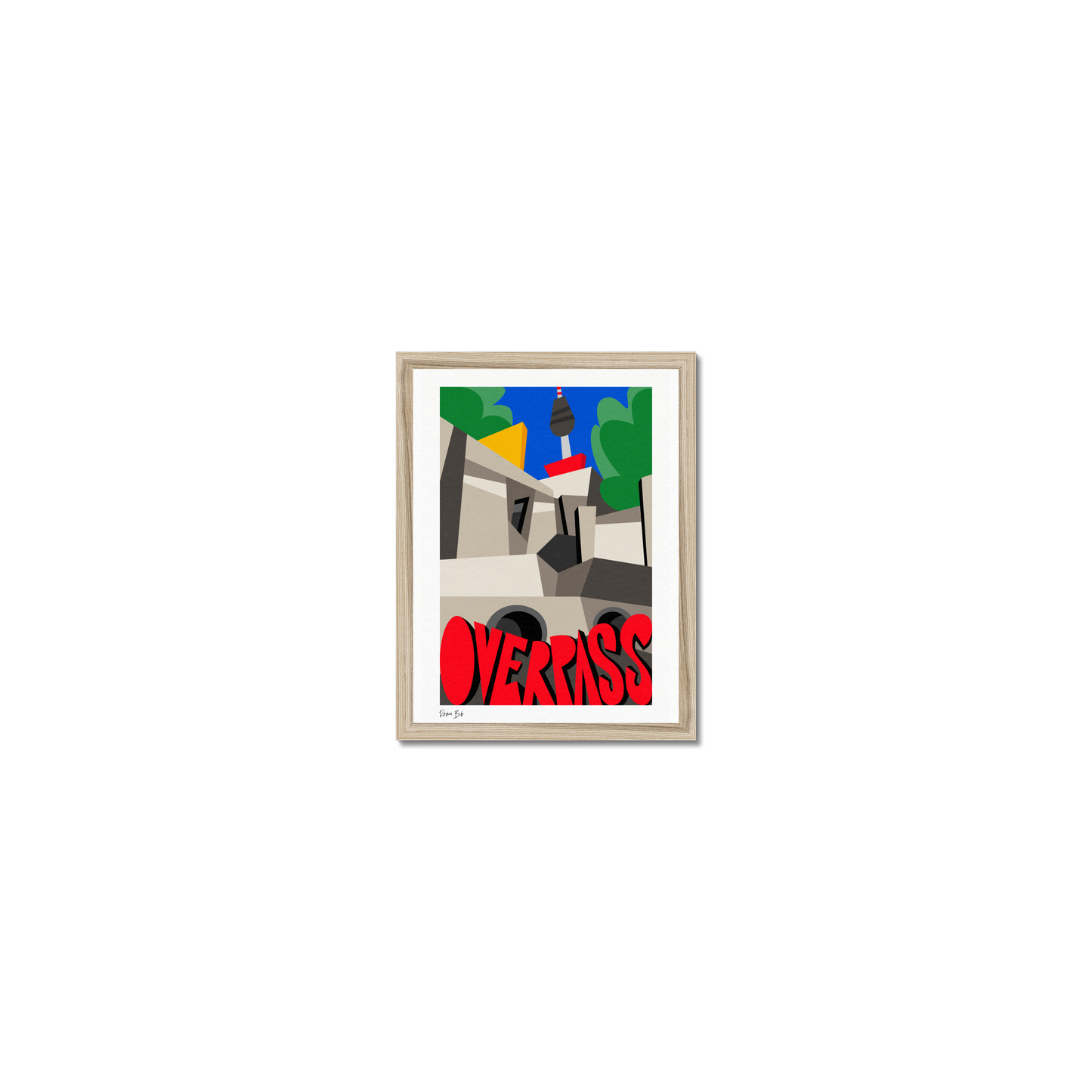 Counter Cubes: Overpass Framed Print
