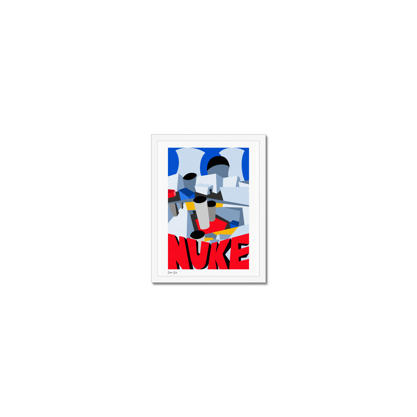 Counter Cubes: Nuke Framed Print
