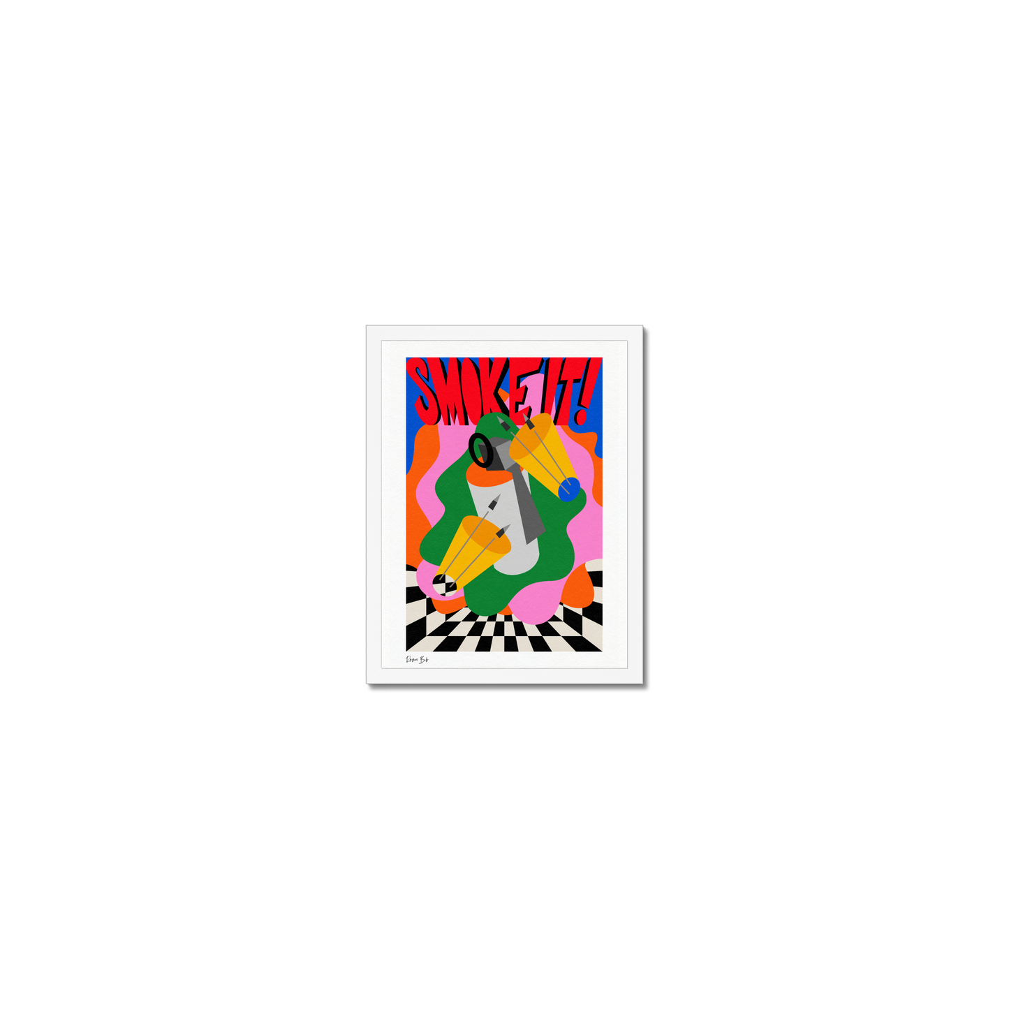 Counter Cubes: Smoke It Framed Print