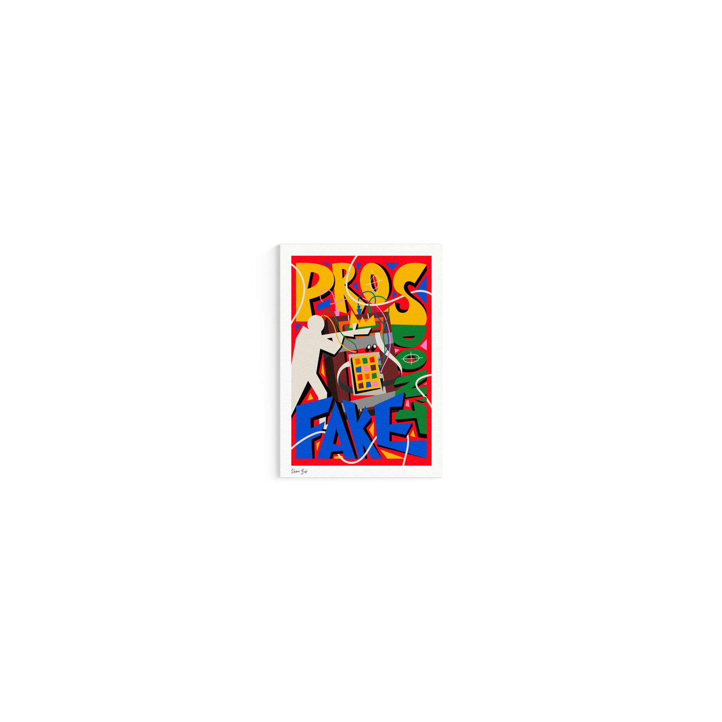 Counter Cubes: Pro's Don't Fake Fine Art Print