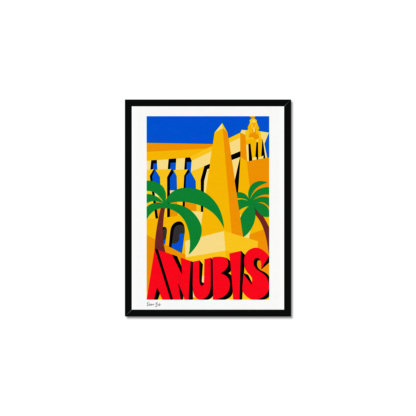 Counter Cubes: Anubis Framed Print