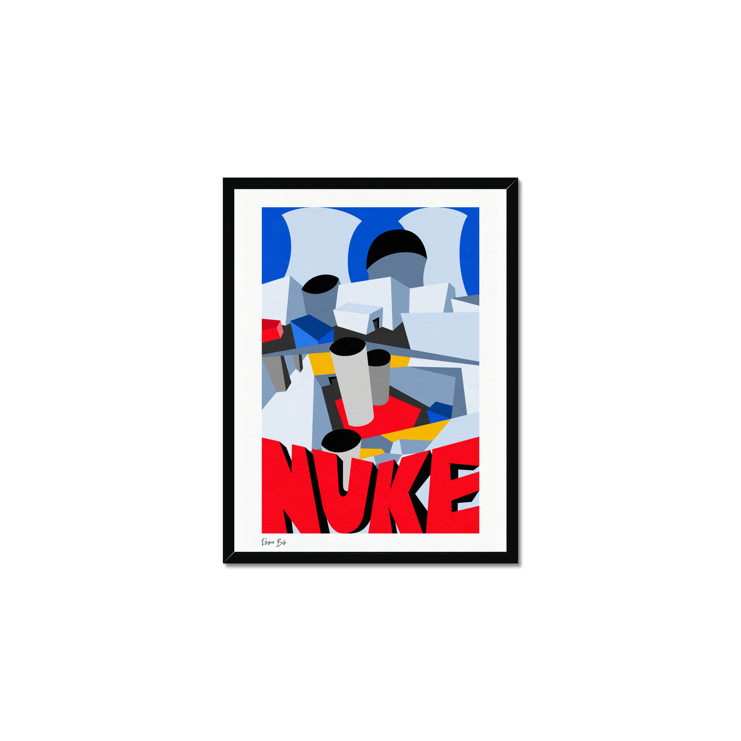 Counter Cubes: Nuke Framed Print