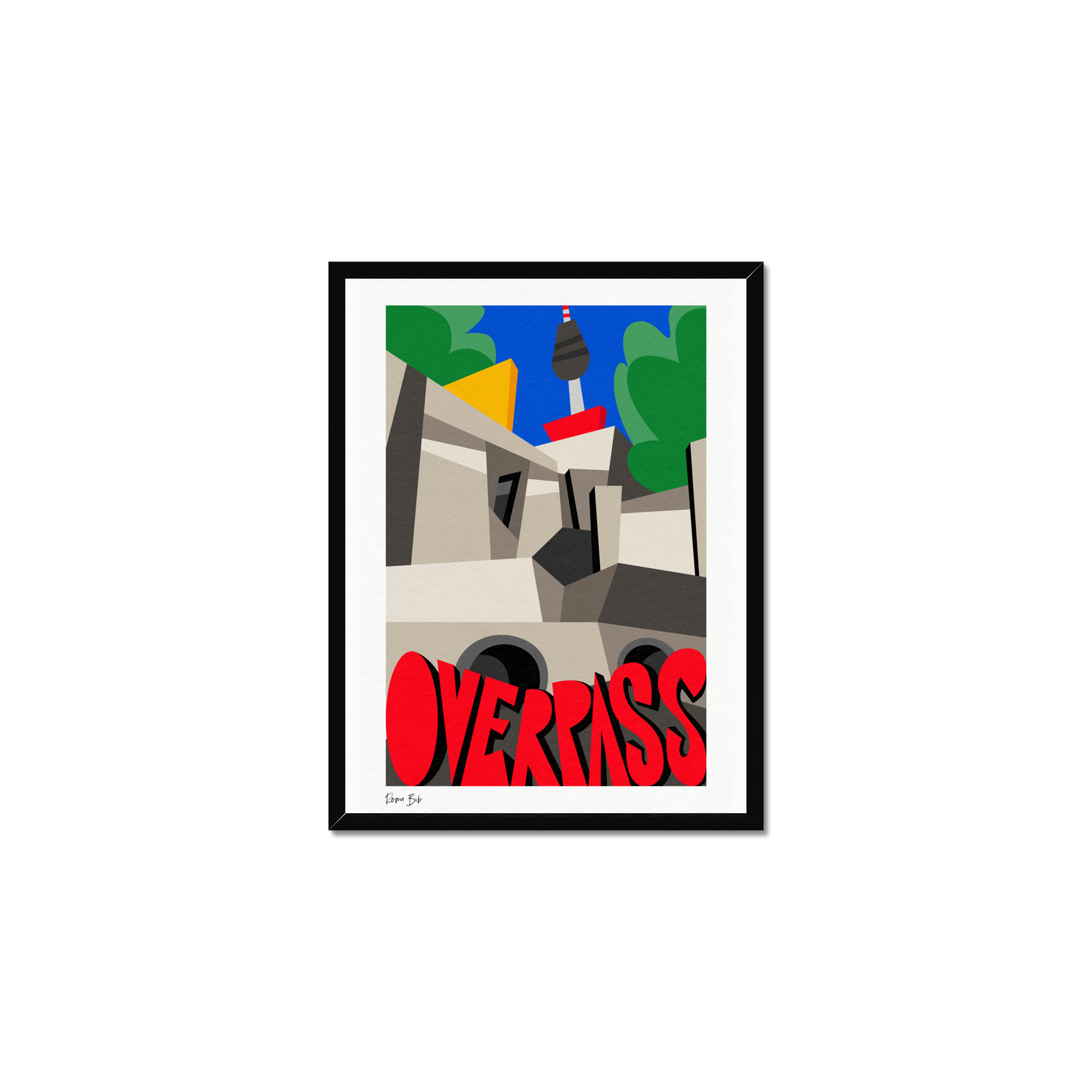 Counter Cubes: Overpass Framed Print