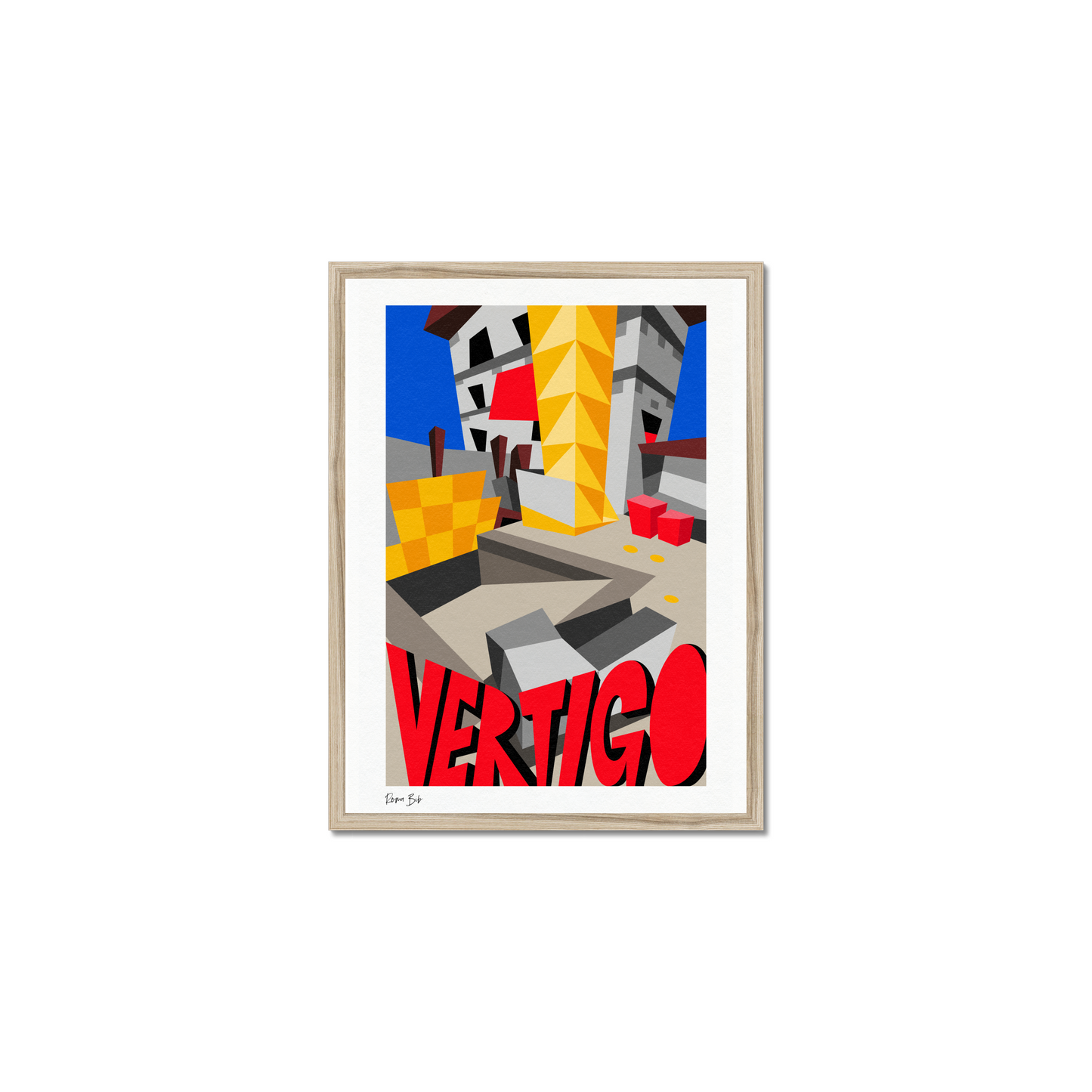 Counter Cubes: Vertigo Framed Print