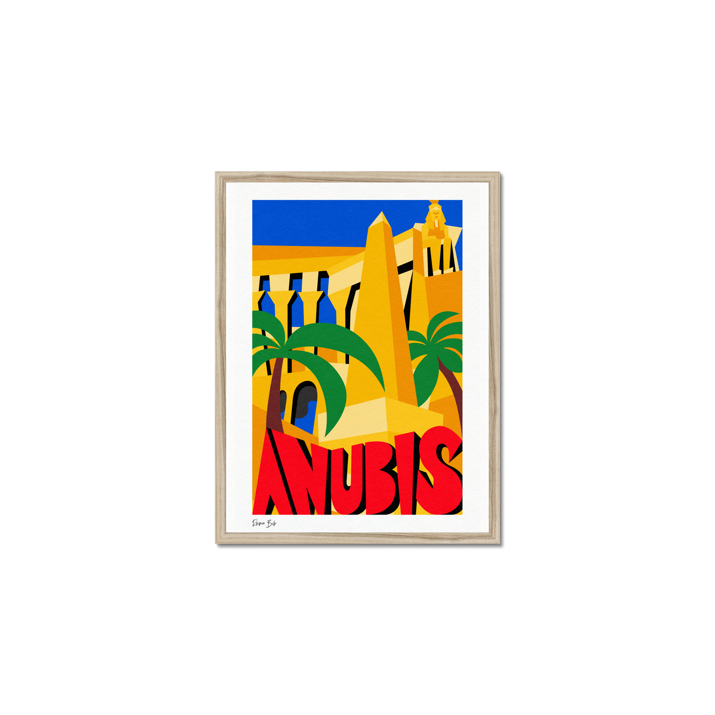 Counter Cubes: Anubis Framed Print