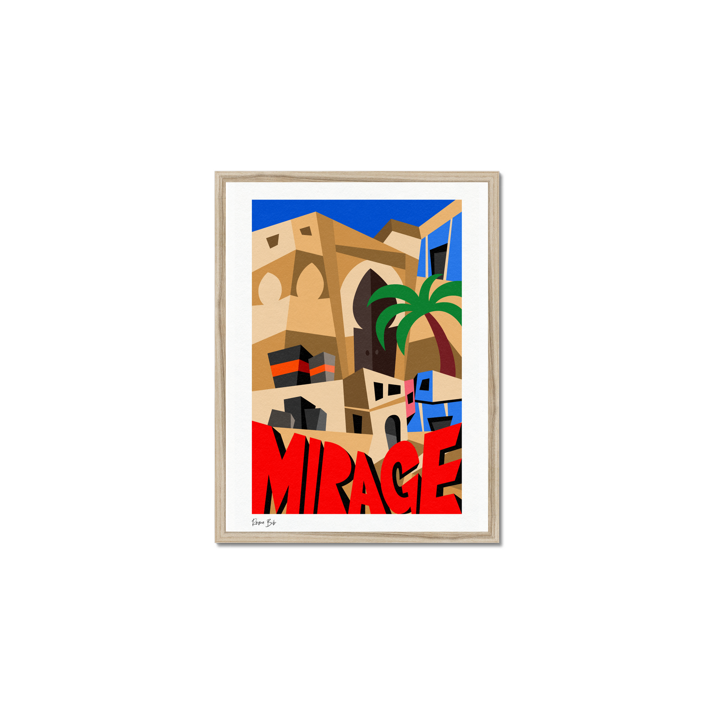 Counter Cubes: Mirage Framed Print