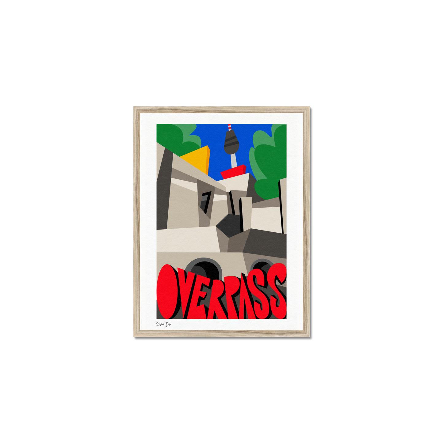Counter Cubes: Overpass Framed Print