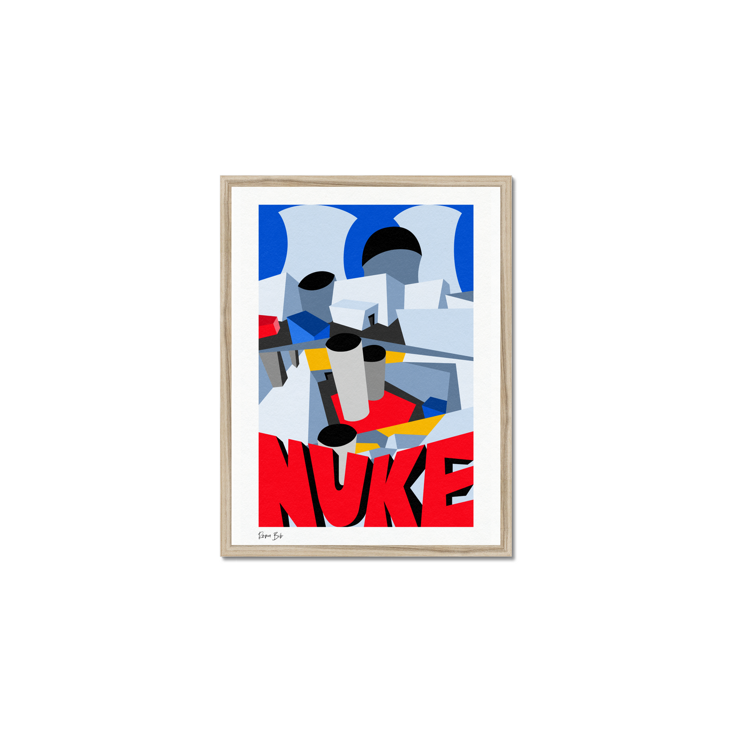 Counter Cubes: Nuke Framed Print
