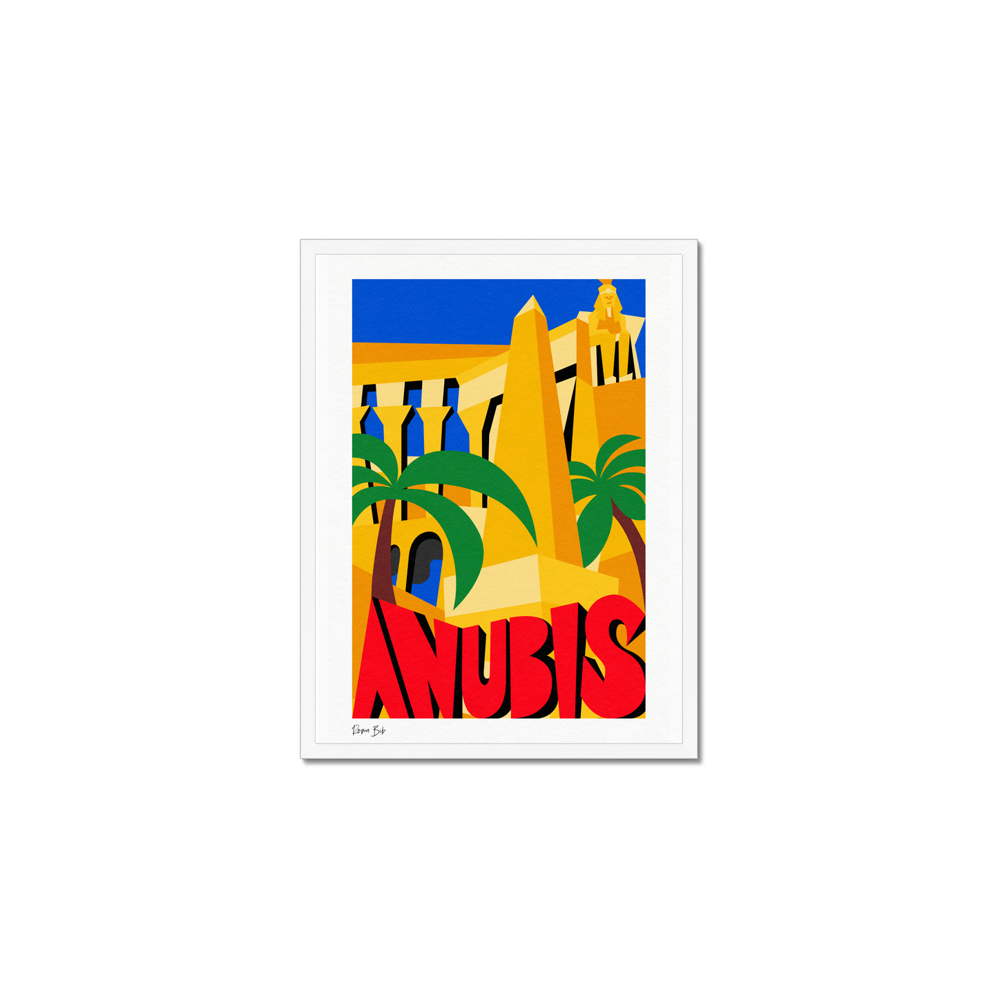 Counter Cubes: Anubis Framed Print