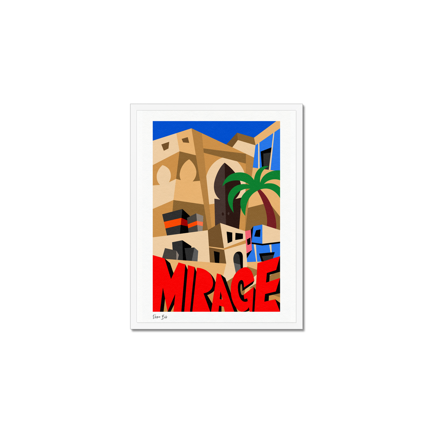 Counter Cubes: Mirage Framed Print