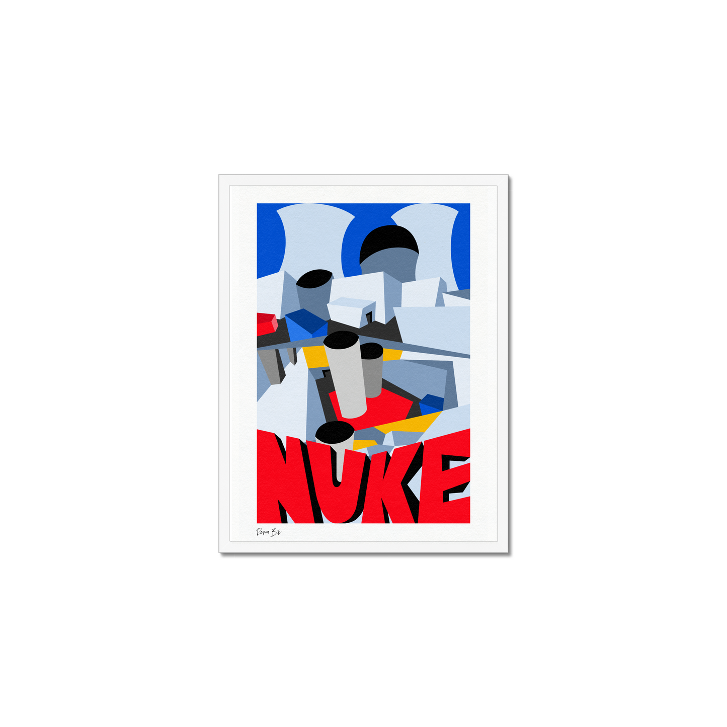 Counter Cubes: Nuke Framed Print