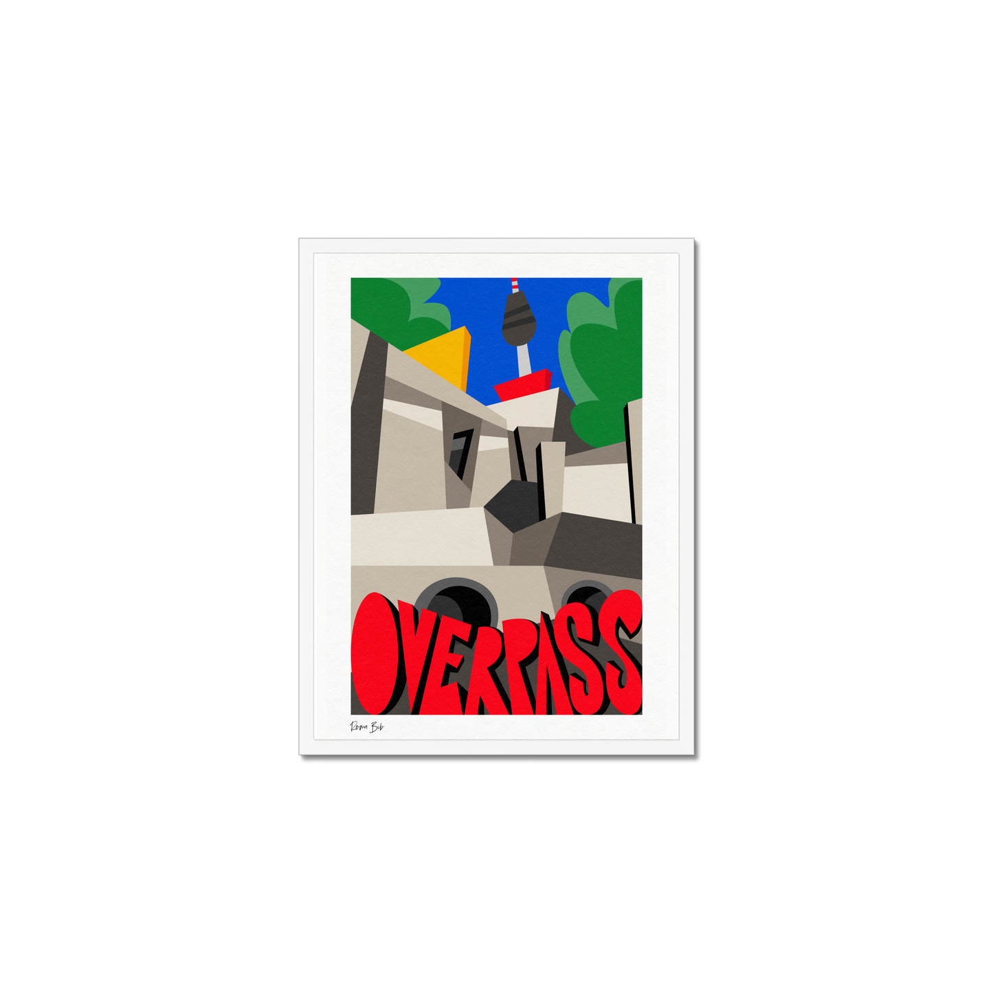 Counter Cubes: Overpass Framed Print