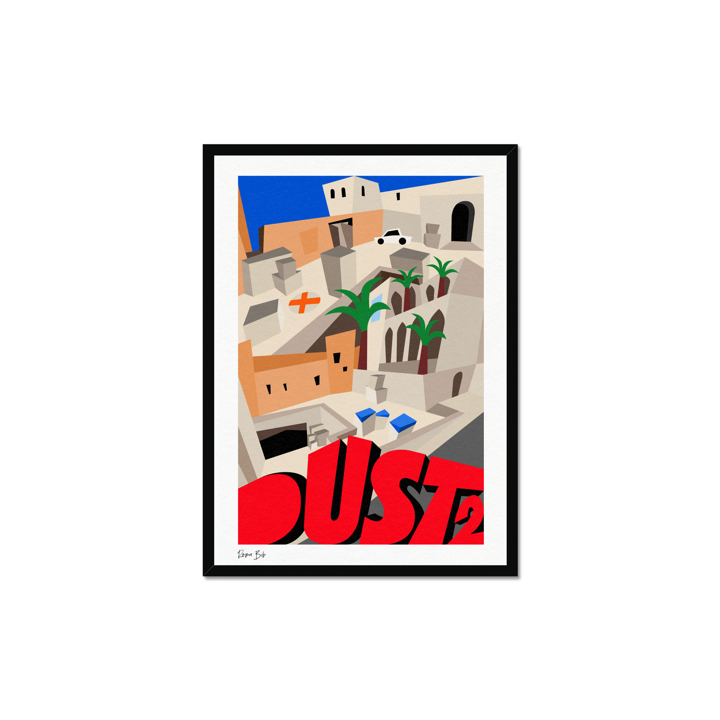 Counter Cubes: Dust 2 Framed Print