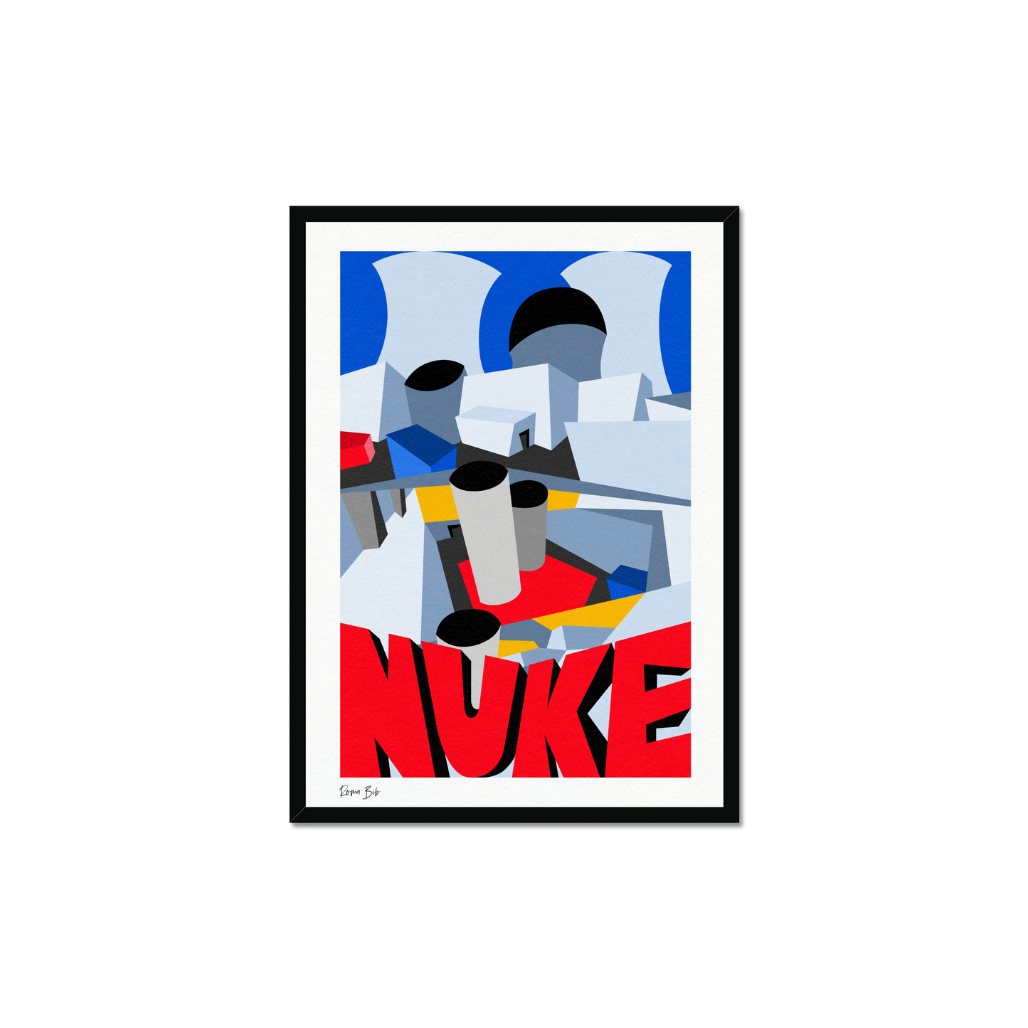 Counter Cubes: Nuke Framed Print