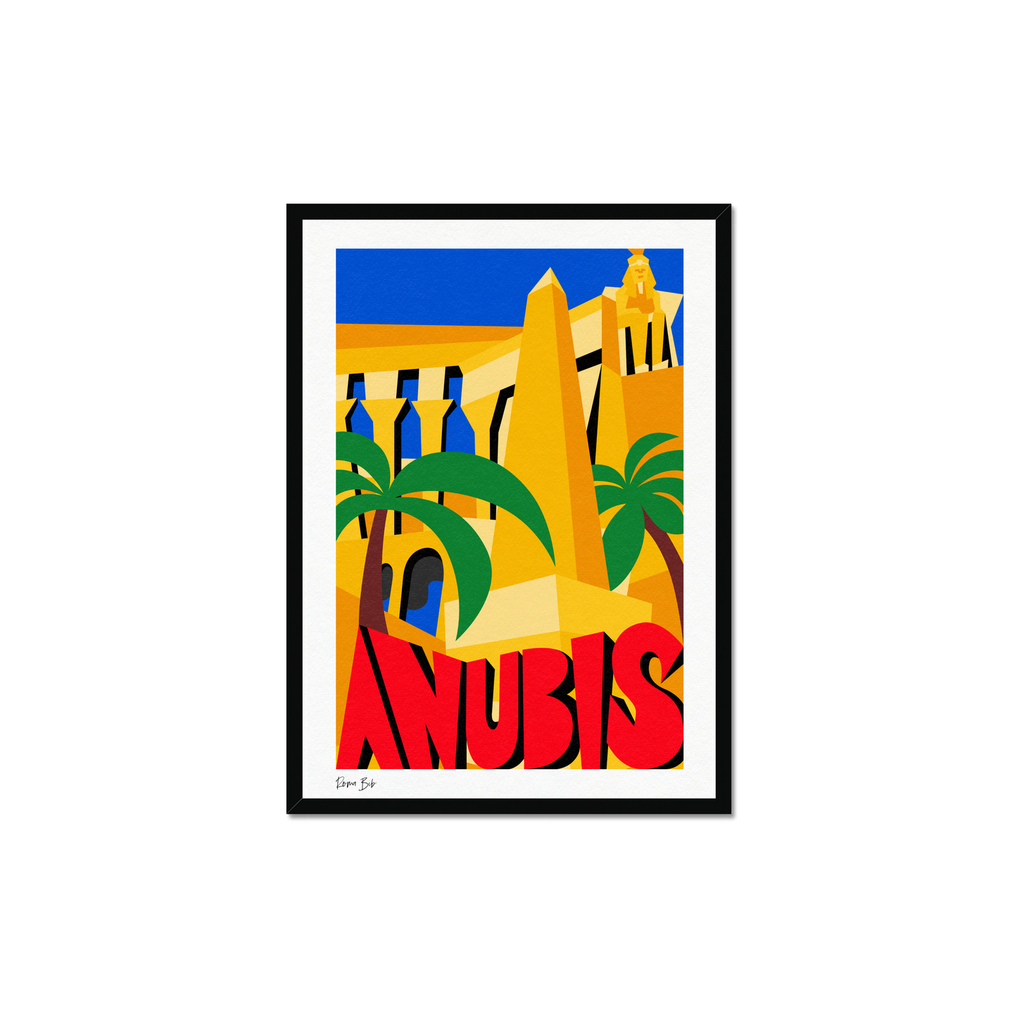 Counter Cubes: Anubis Framed Print