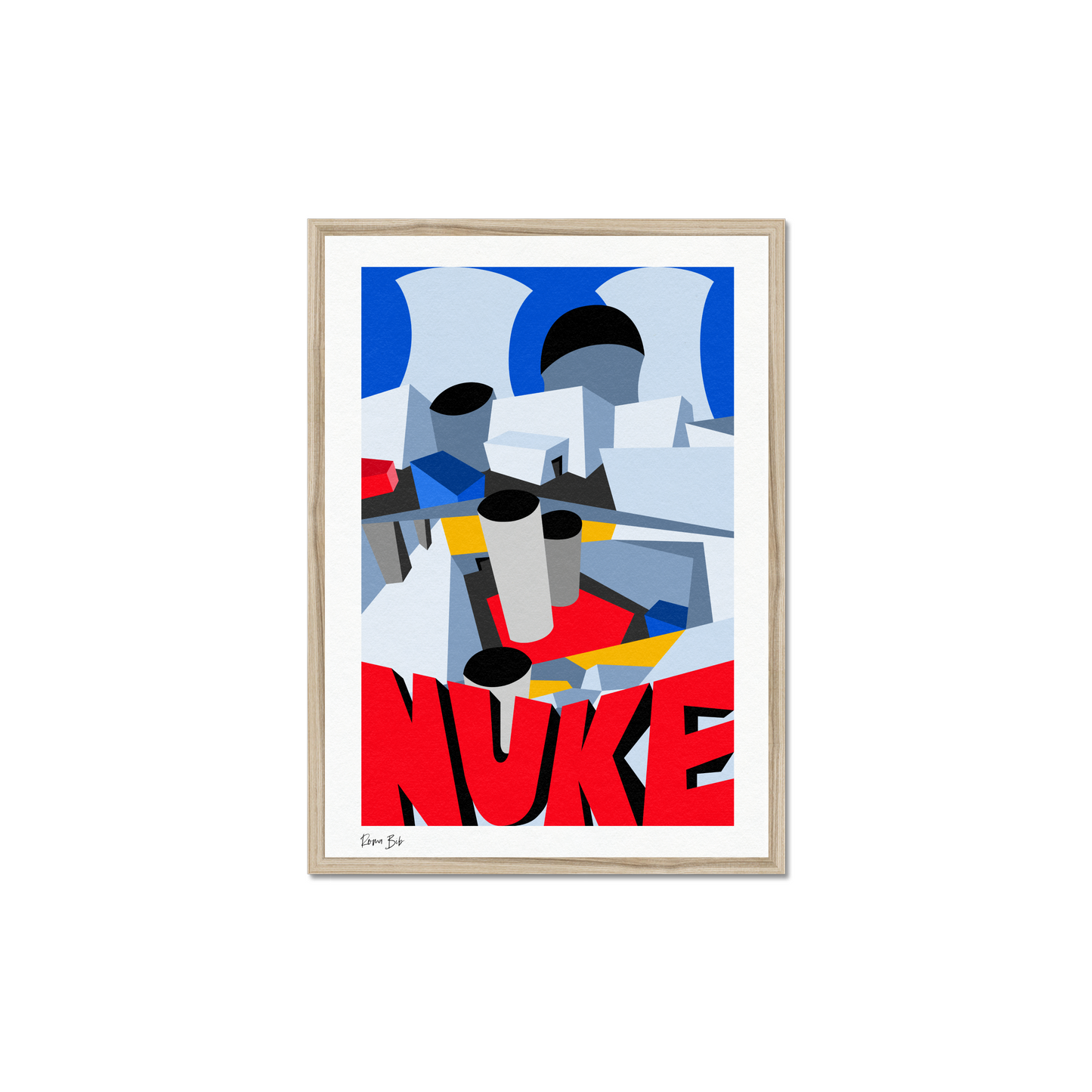 Counter Cubes: Nuke Framed Print