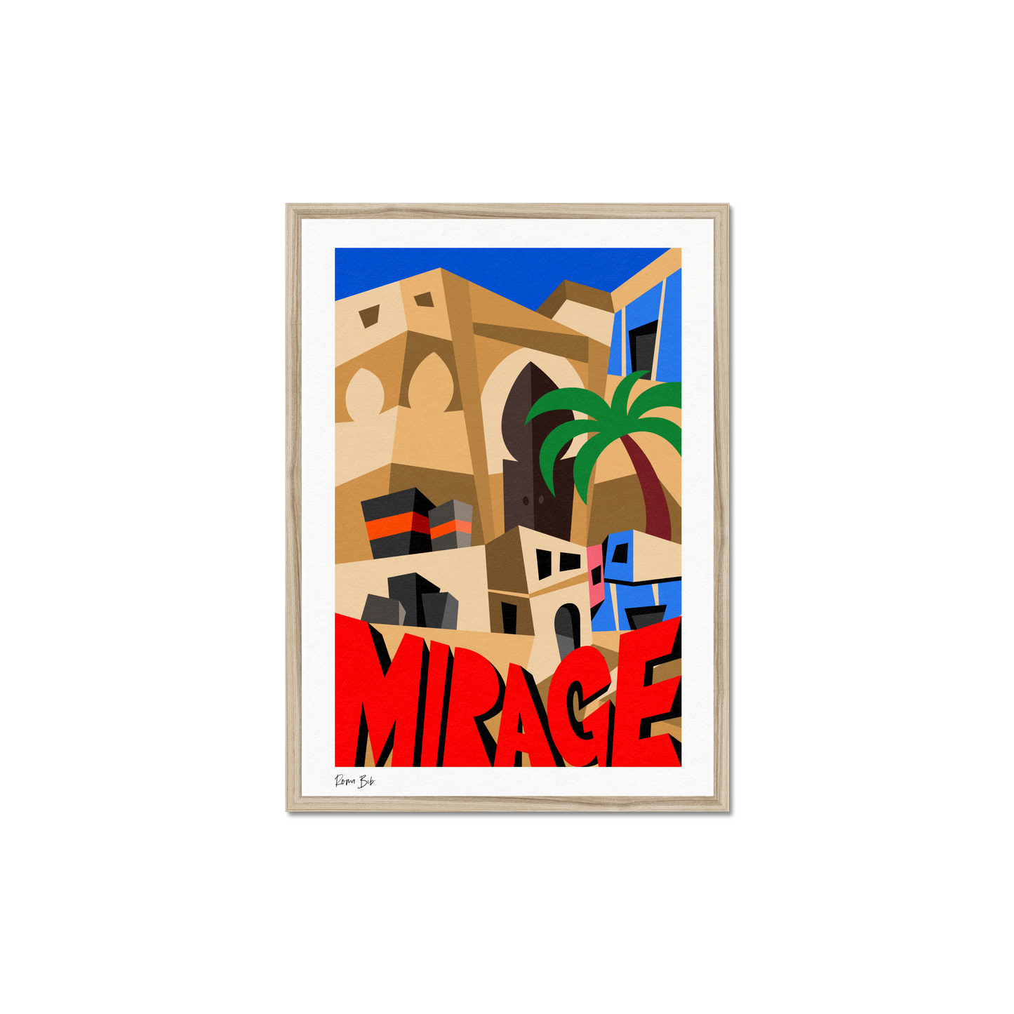Counter Cubes: Mirage Framed Print