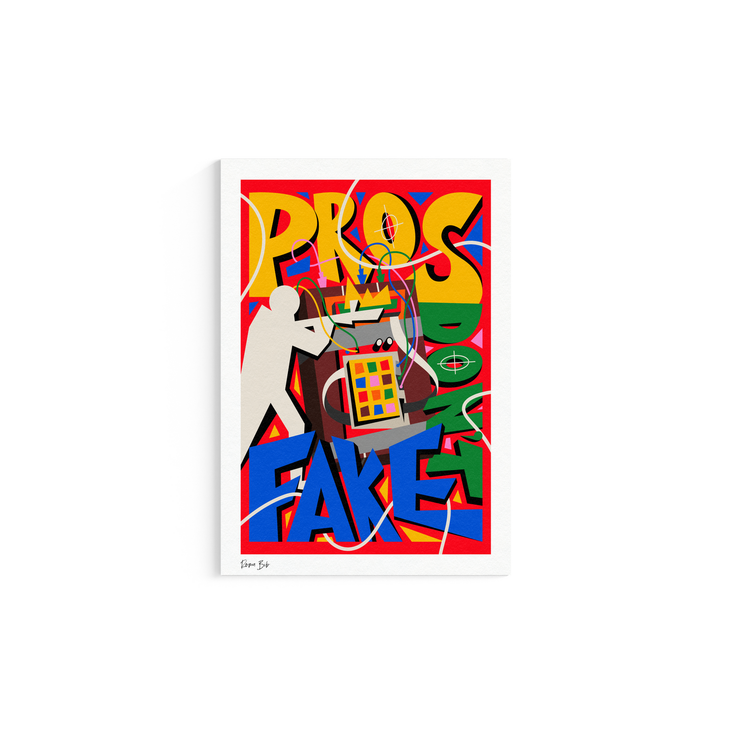 Counter Cubes: Pro's Don't Fake Fine Art Print