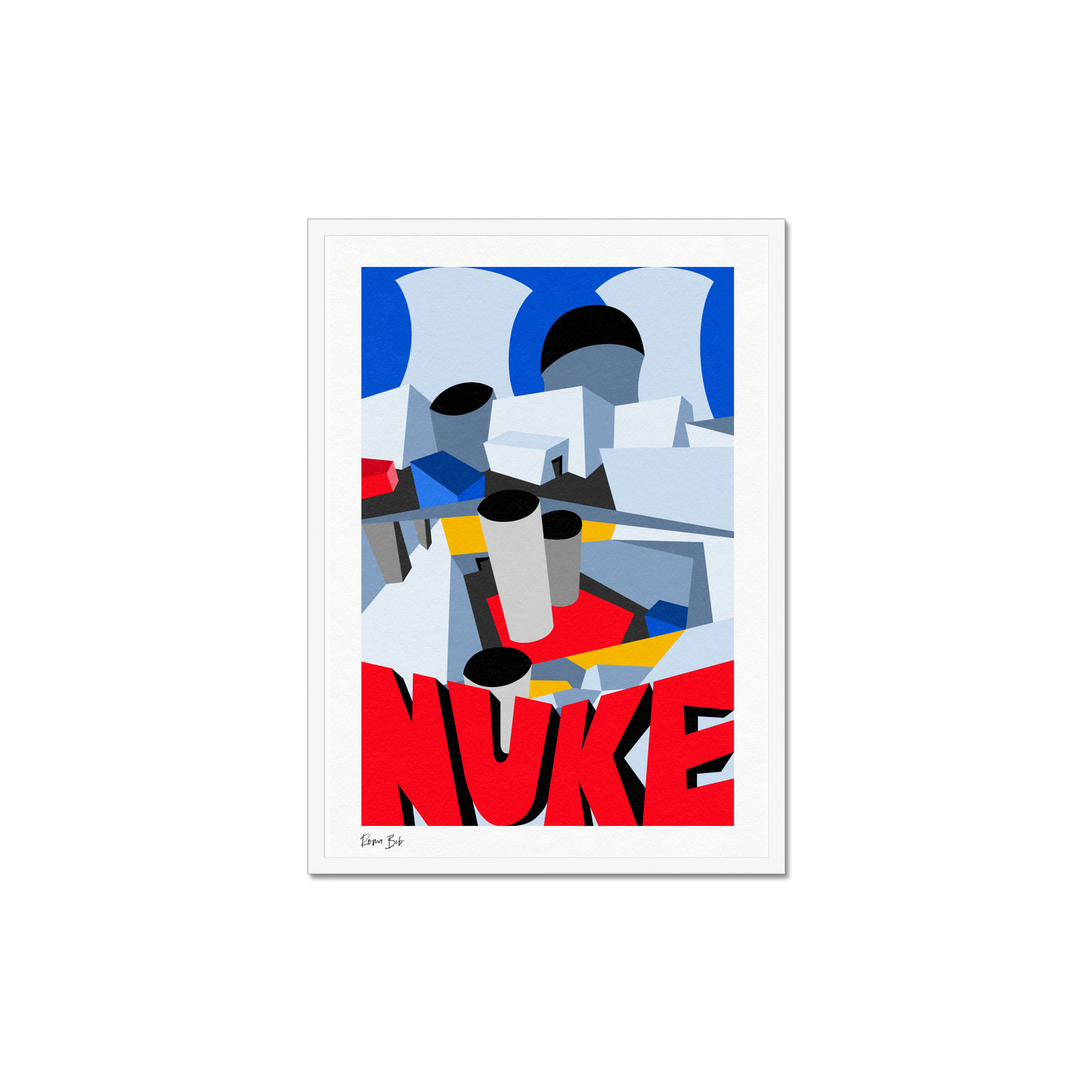 Counter Cubes: Nuke Framed Print
