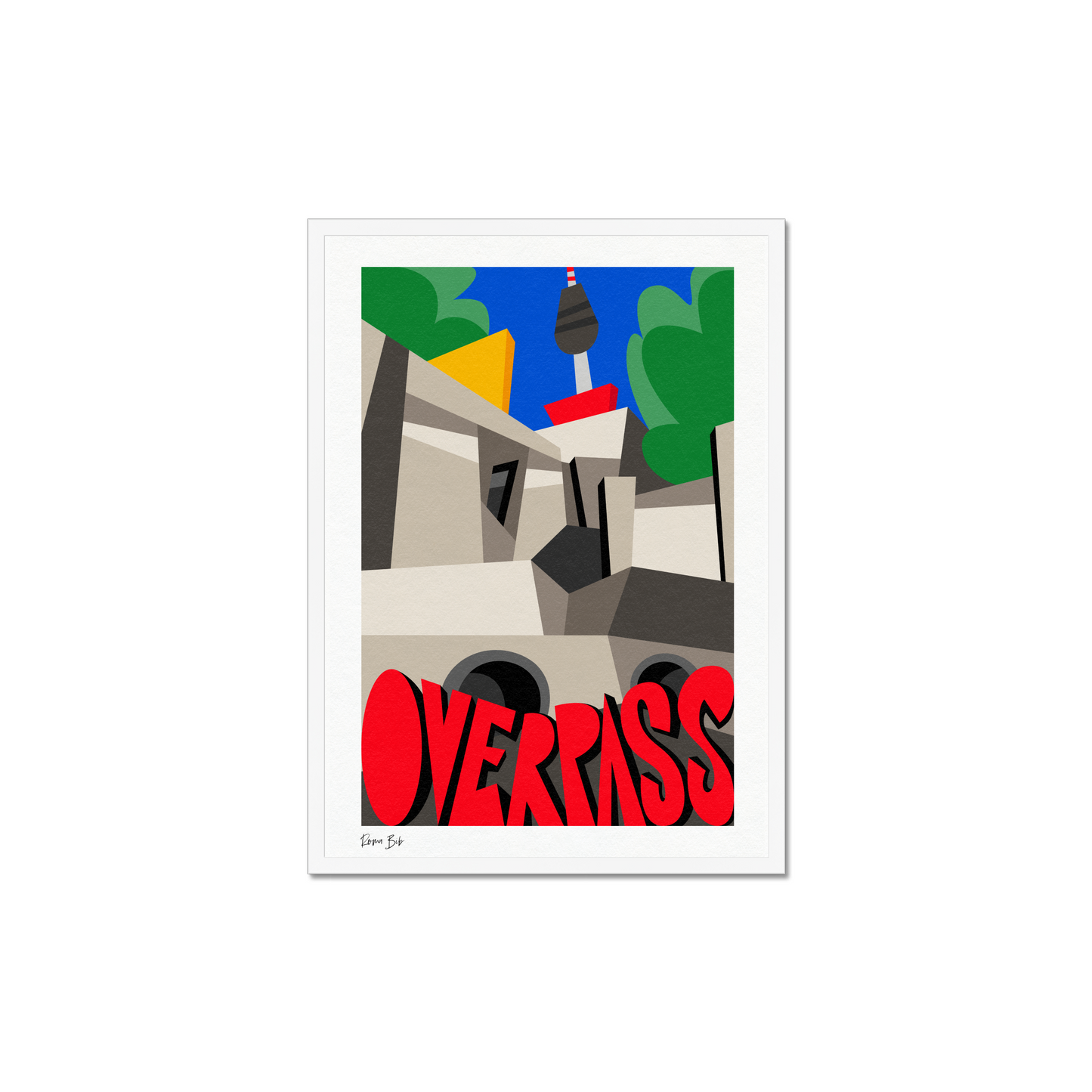 Counter Cubes: Overpass Framed Print