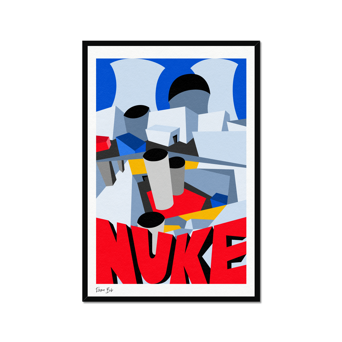 Counter Cubes: Nuke Framed Print