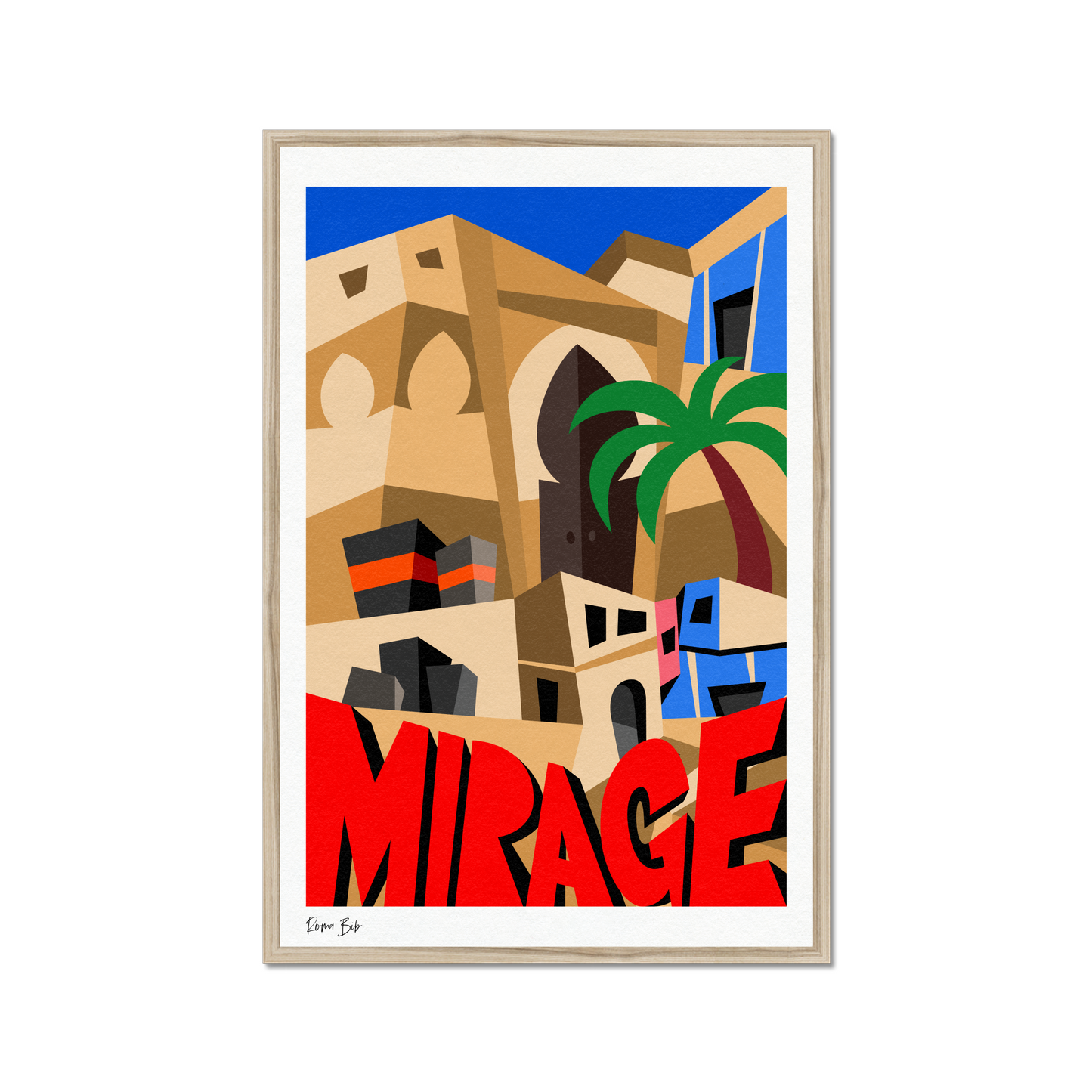 Counter Cubes: Mirage Framed Print