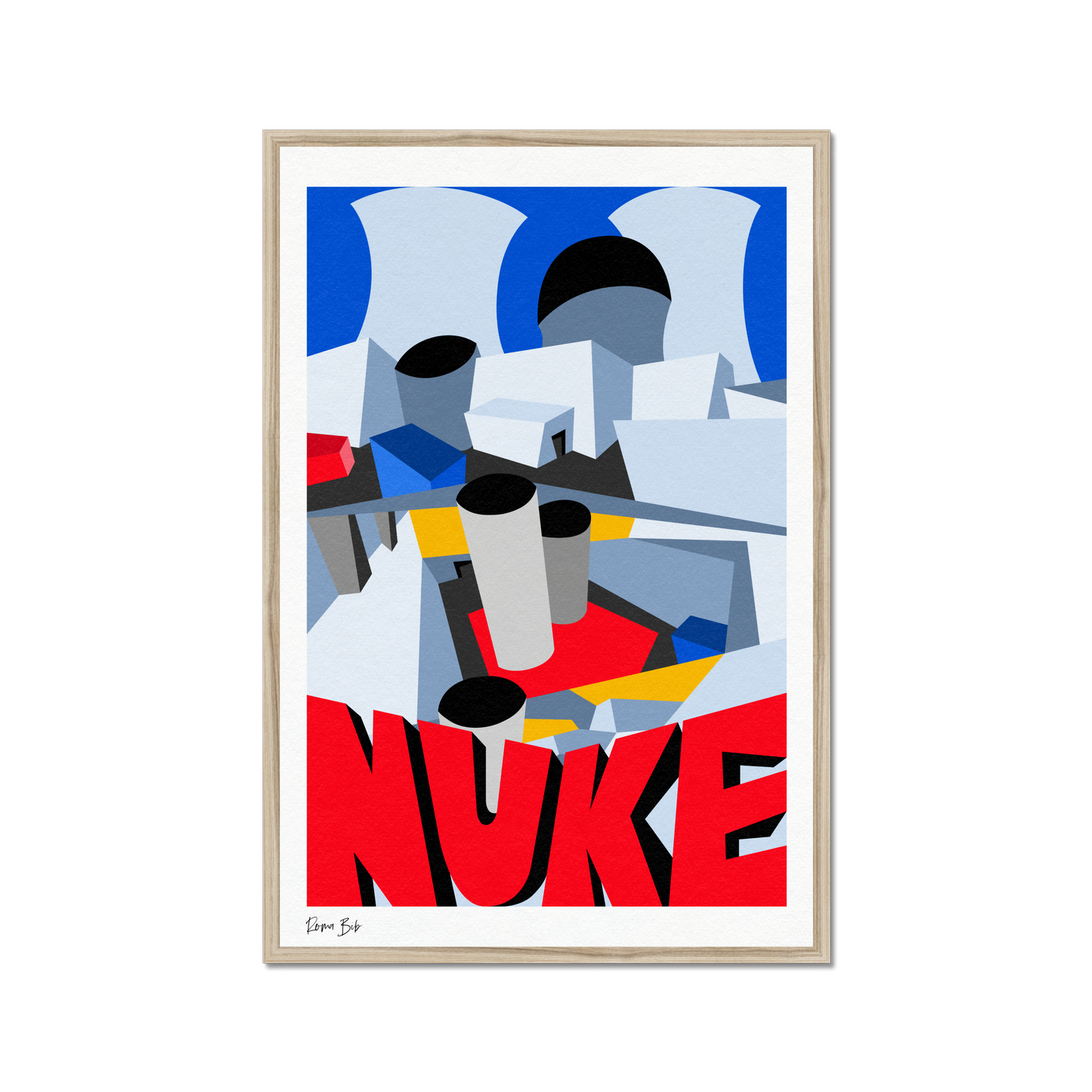 Counter Cubes: Nuke Framed Print