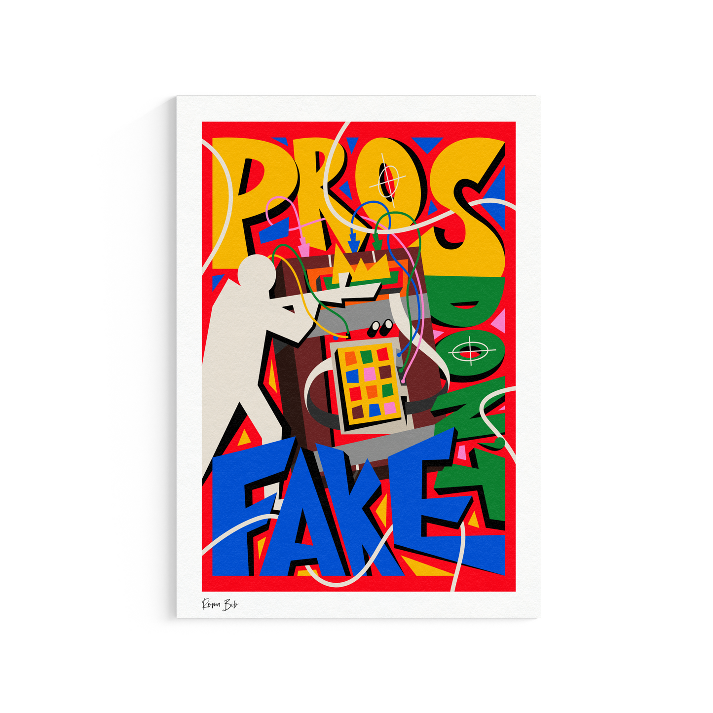 Counter Cubes: Pro's Don't Fake Fine Art Print