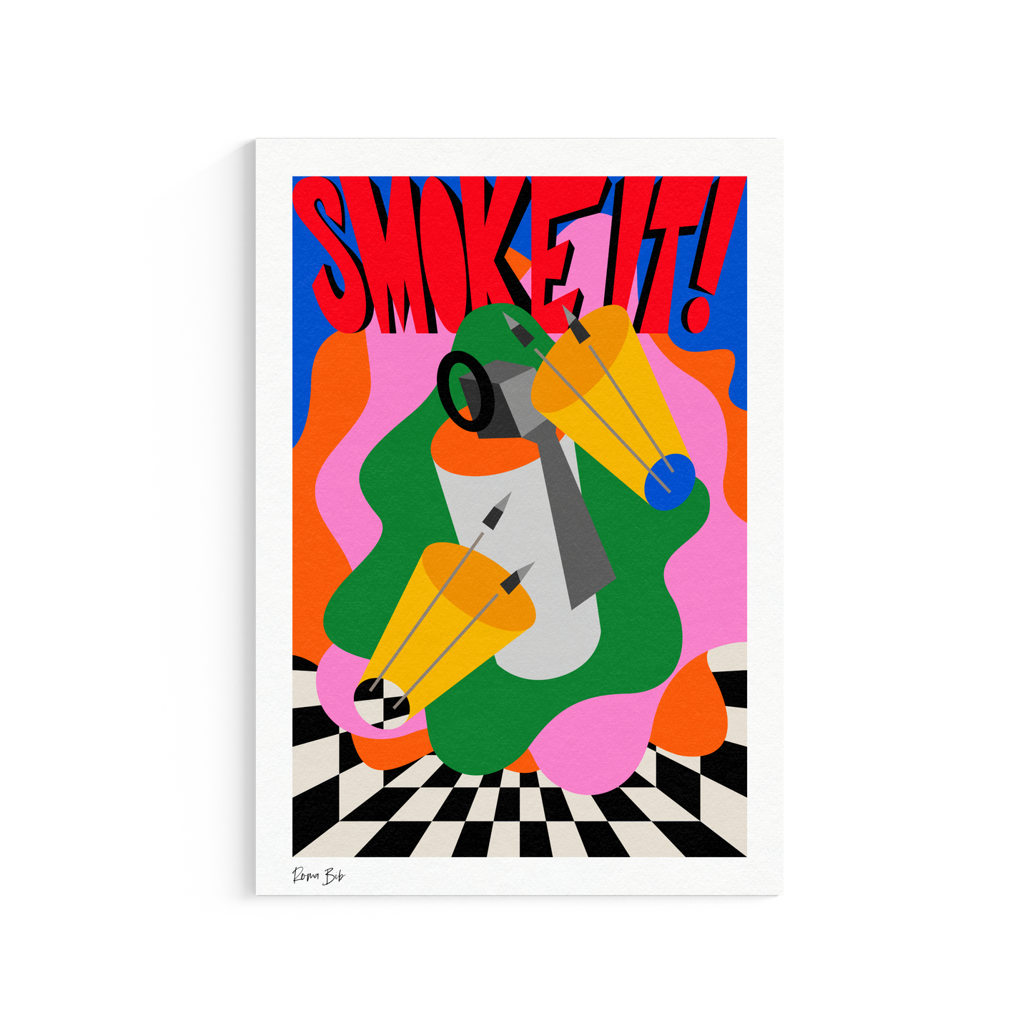 Counter Cubes: Smoke It Fine Art Print