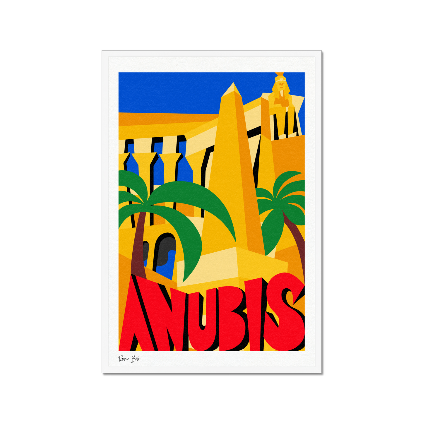 Counter Cubes: Anubis Framed Print