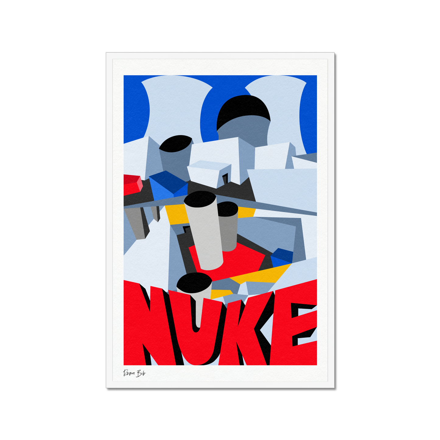 Counter Cubes: Nuke Framed Print
