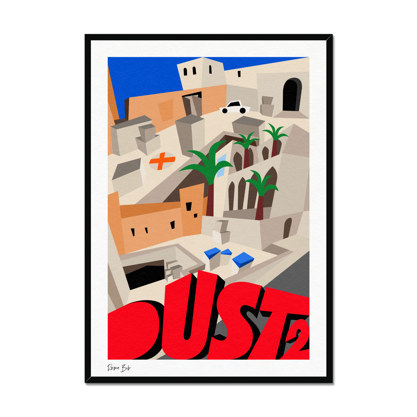 Counter Cubes: Dust 2 Framed Print