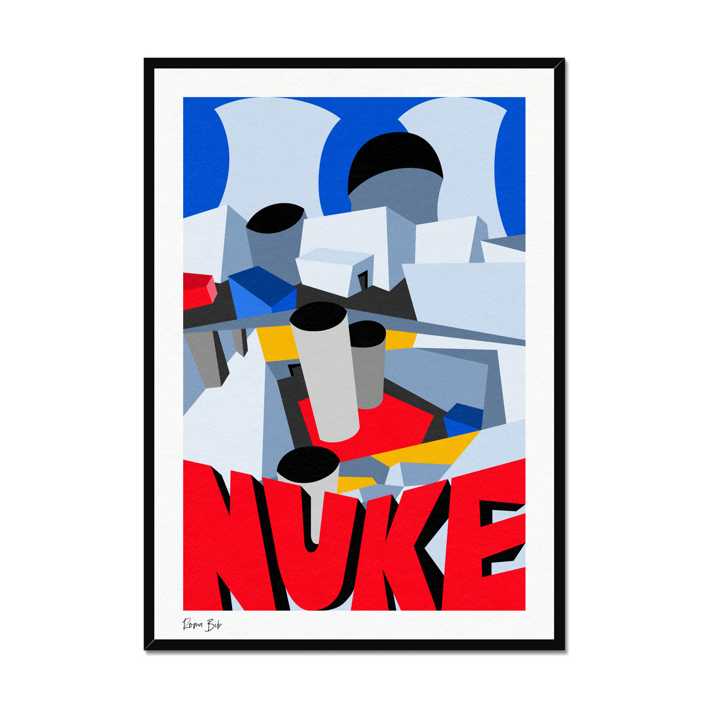 Counter Cubes: Nuke Framed Print