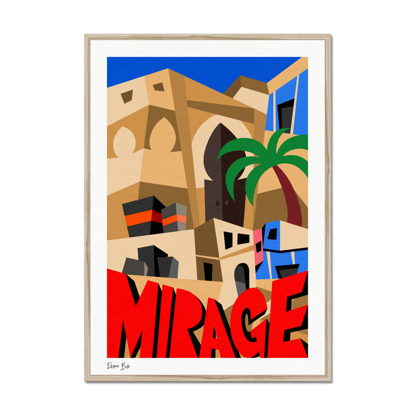 Counter Cubes: Mirage Framed Print